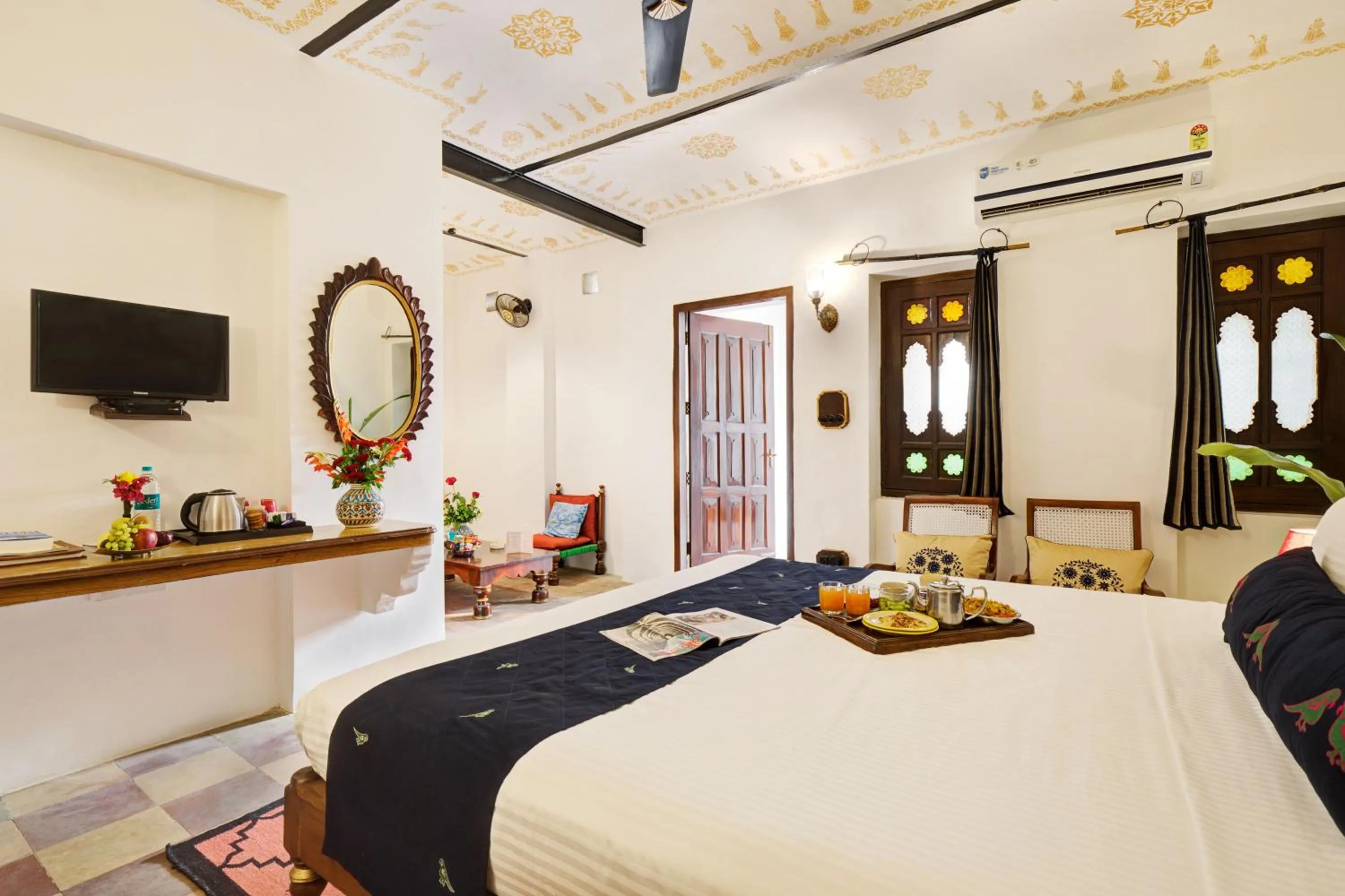 Photo of the whole room, Bed in Bundelkhand Riverside