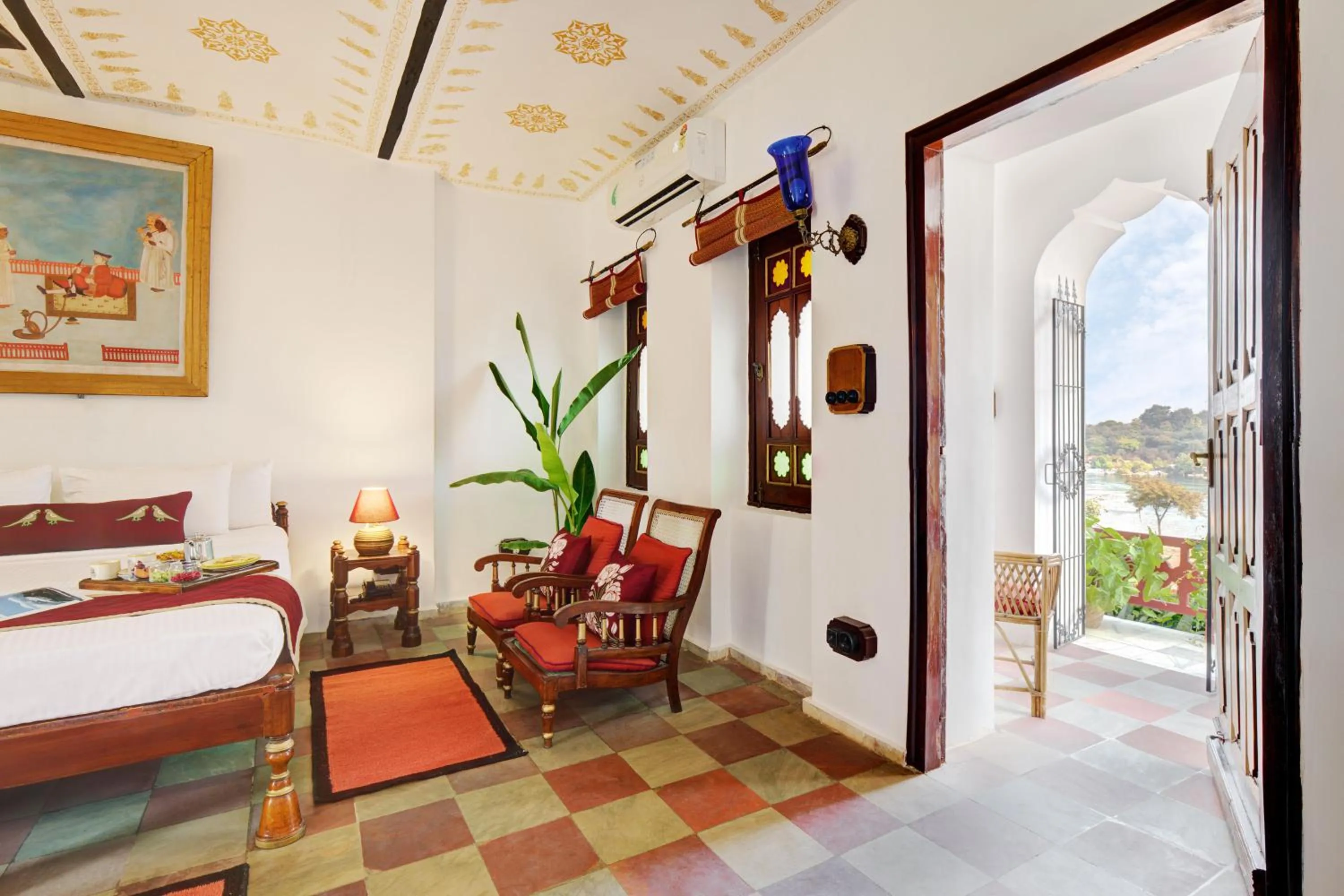 Bedroom, Bed in Bundelkhand Riverside