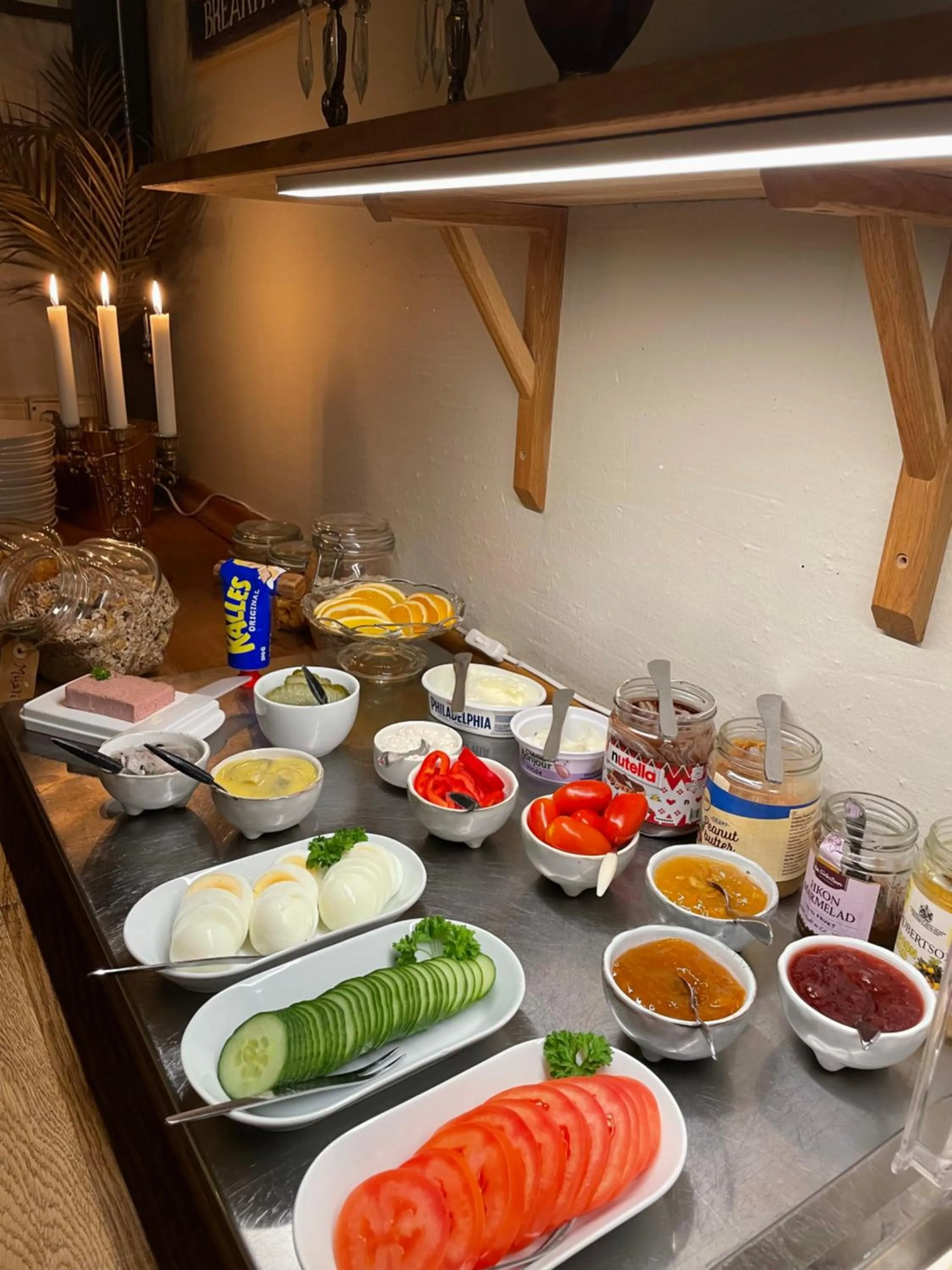 Food and drinks in Hotell Briggen i Åhus