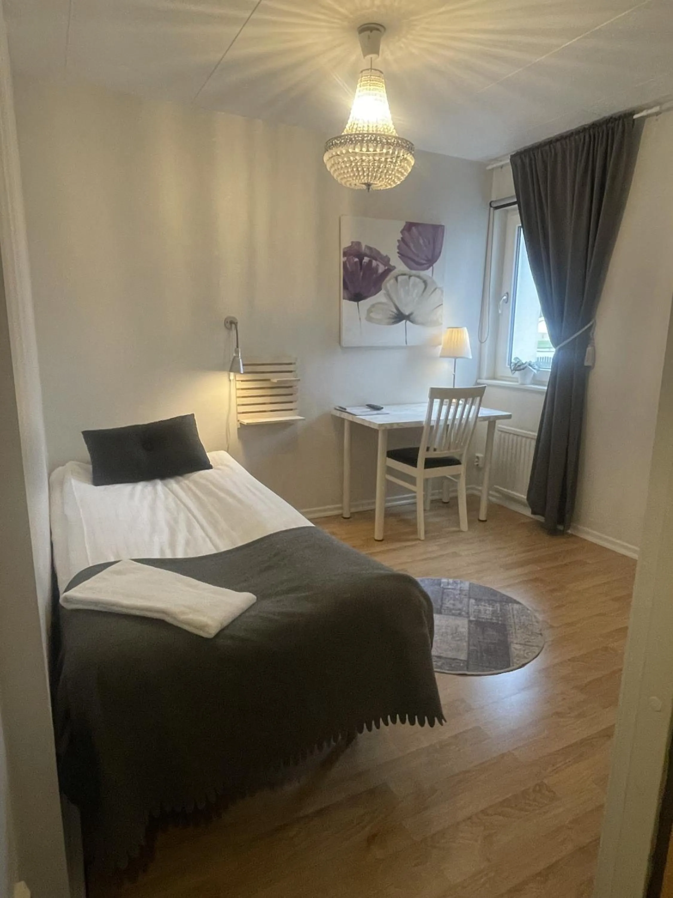 Bedroom, Bed in Hotell Briggen i Åhus