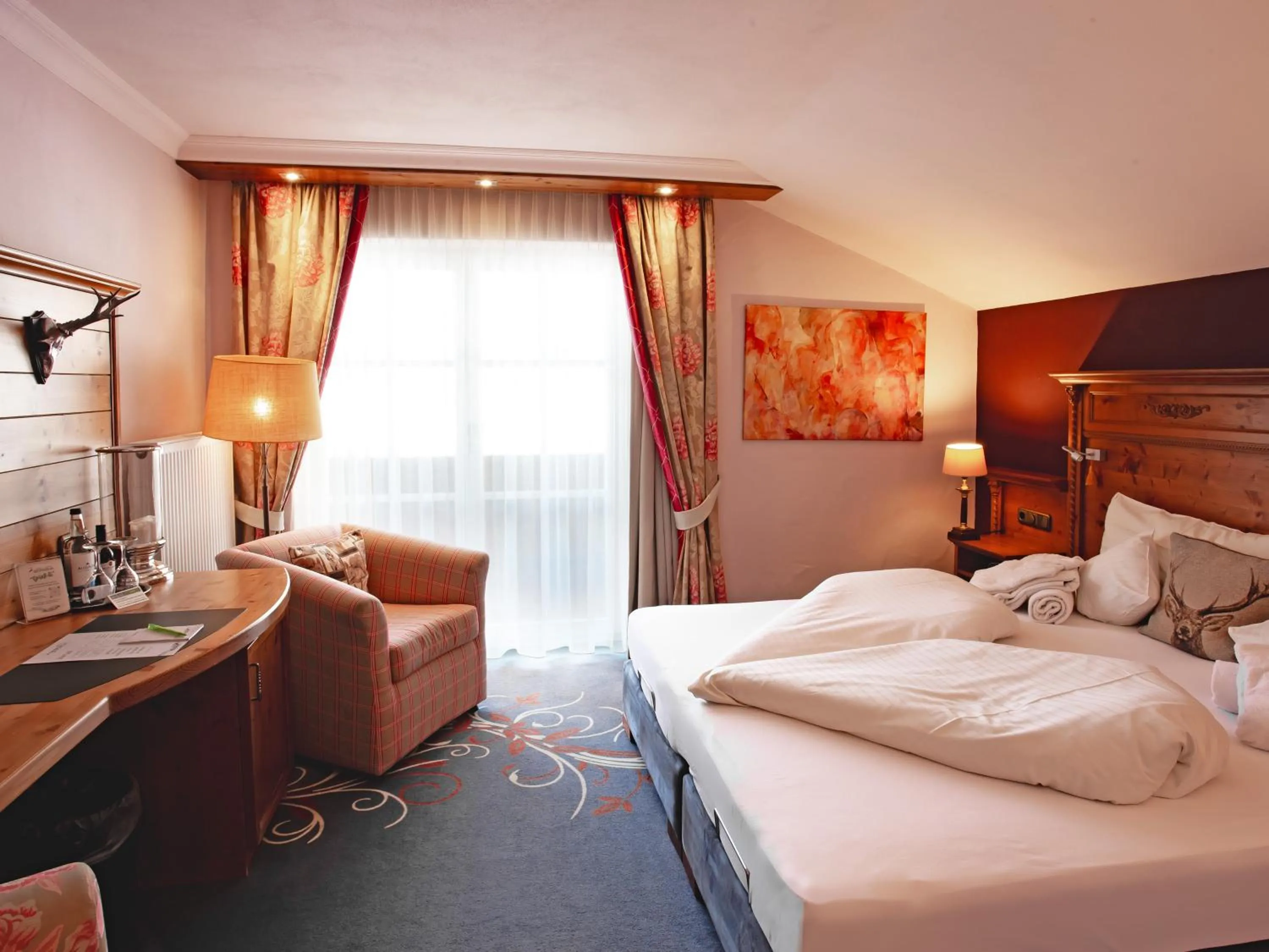 Bed in Hotel Bergruh