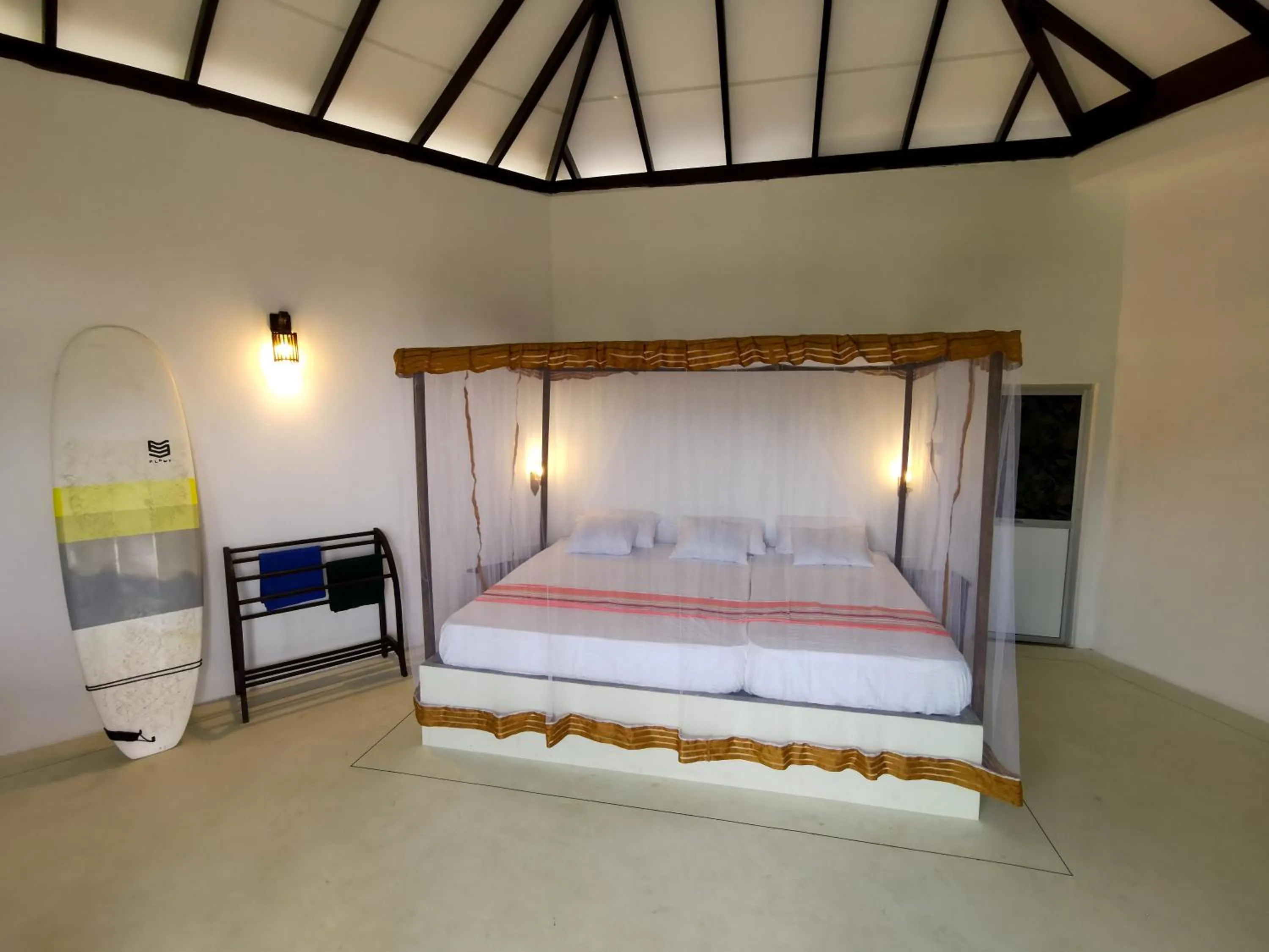 Bed in Laguna Surfing Stay