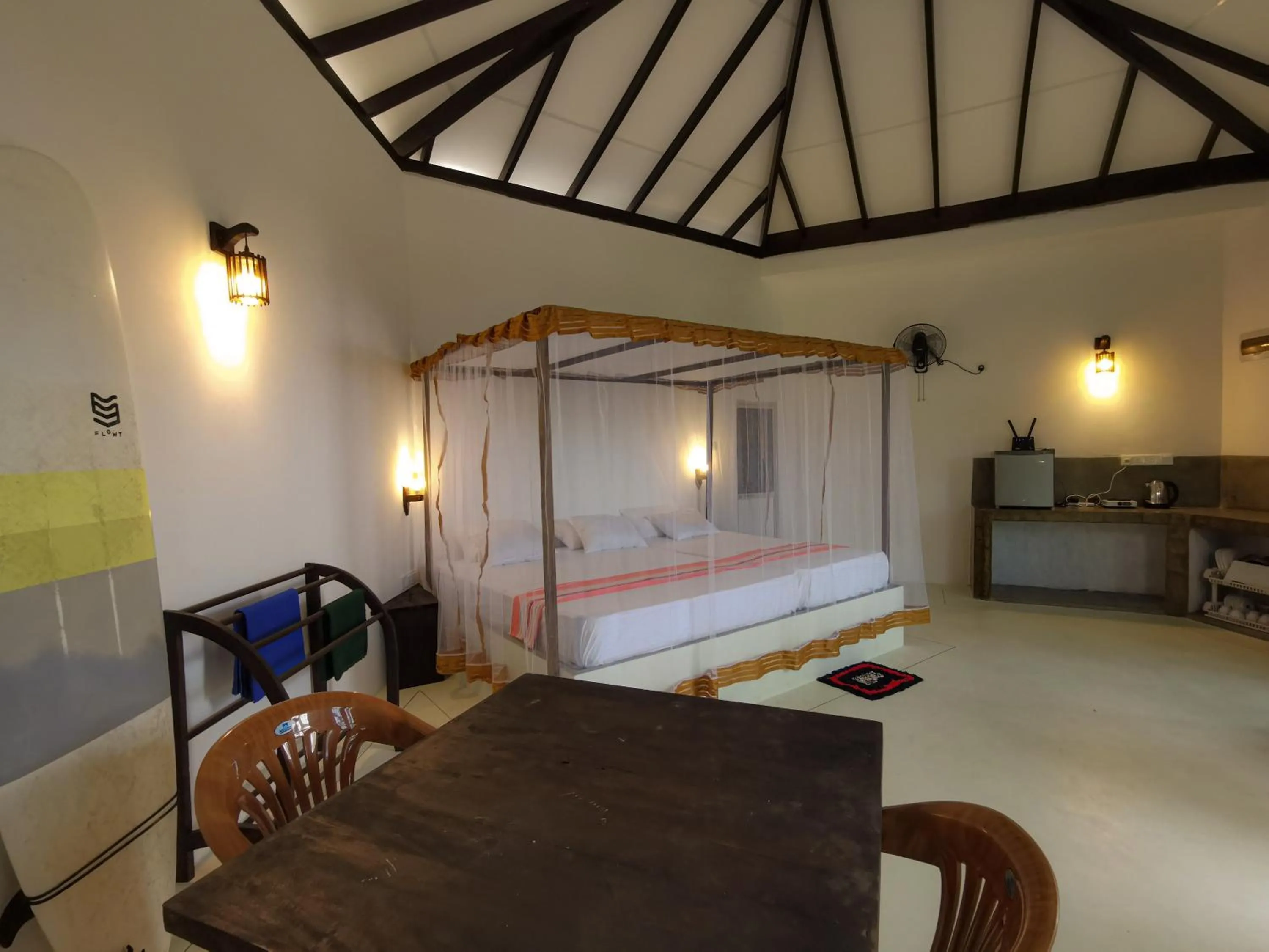 Bed in Laguna Surfing Stay