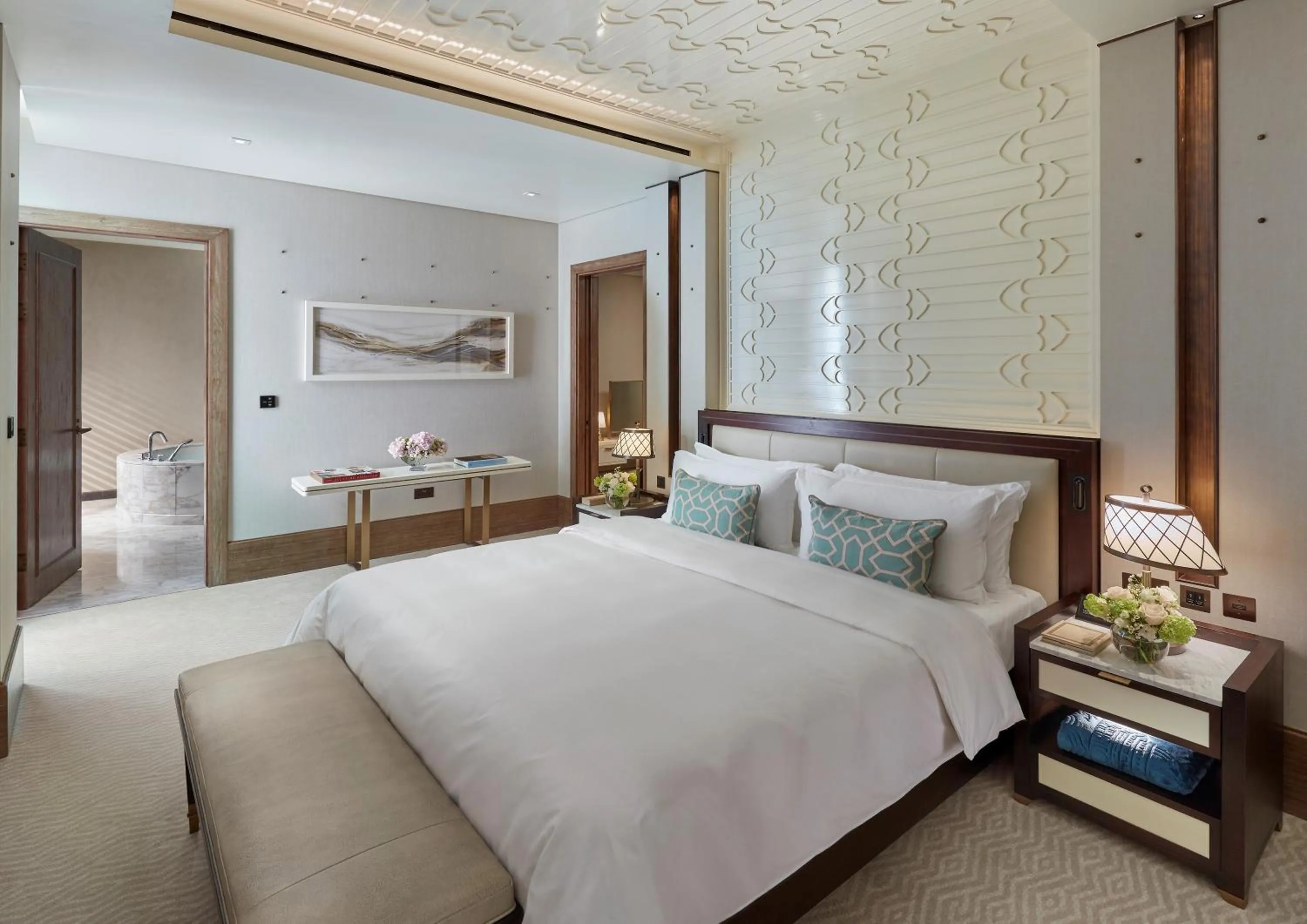 Bedroom, Bed in Mandarin Oriental, Doha