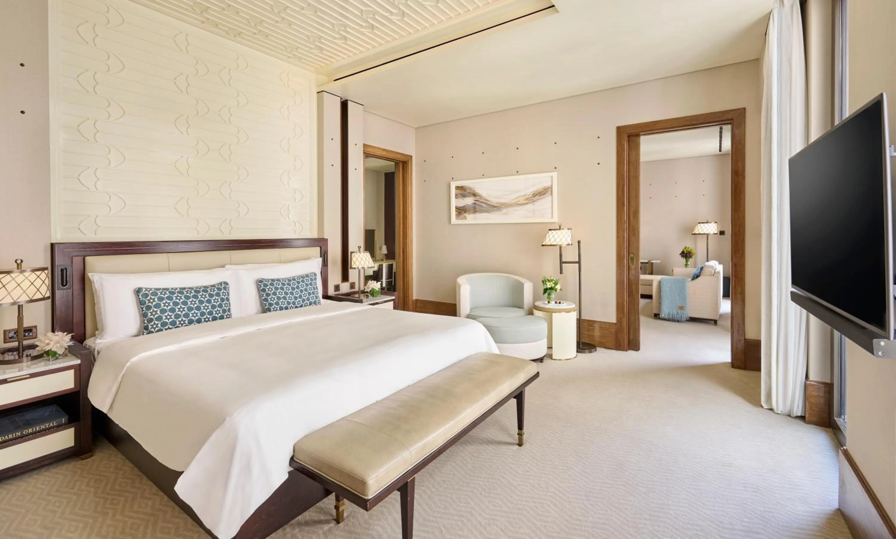 Bedroom, Bed in Mandarin Oriental, Doha