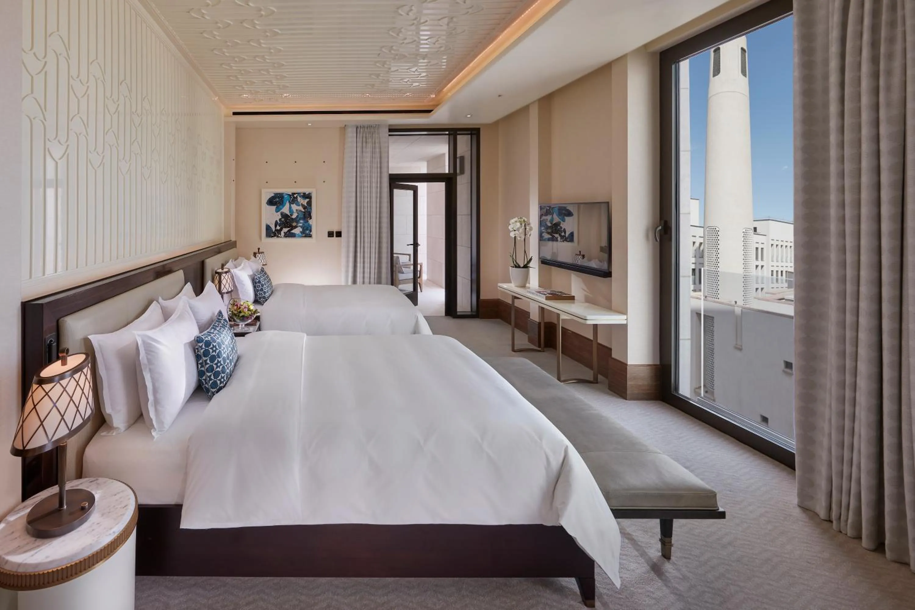 Bedroom, Bed in Mandarin Oriental, Doha