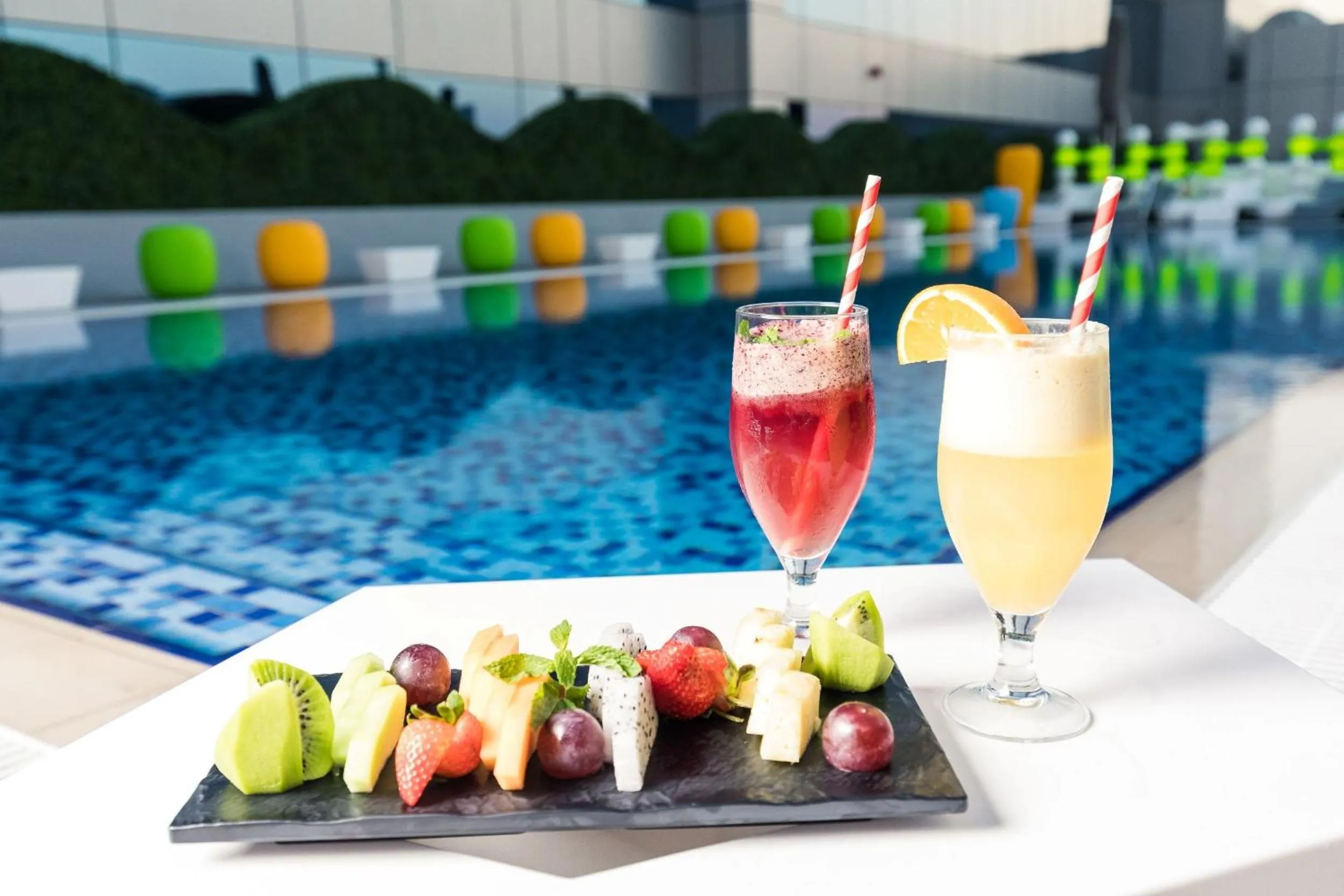 Swimming pool in Studio M Arabian Plaza Hotel & Hotel Apartments