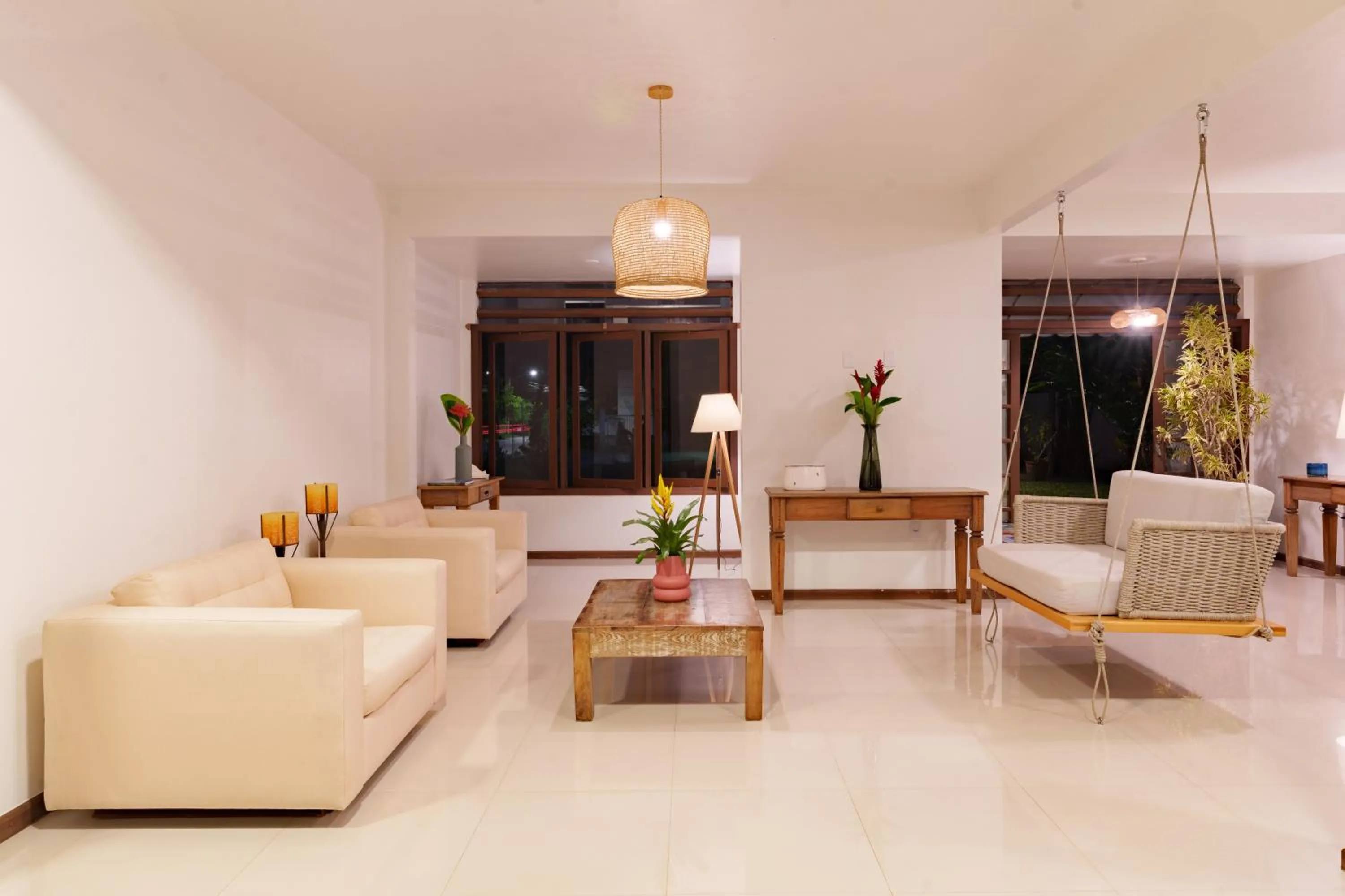 Living room in Casa Poema Paraty