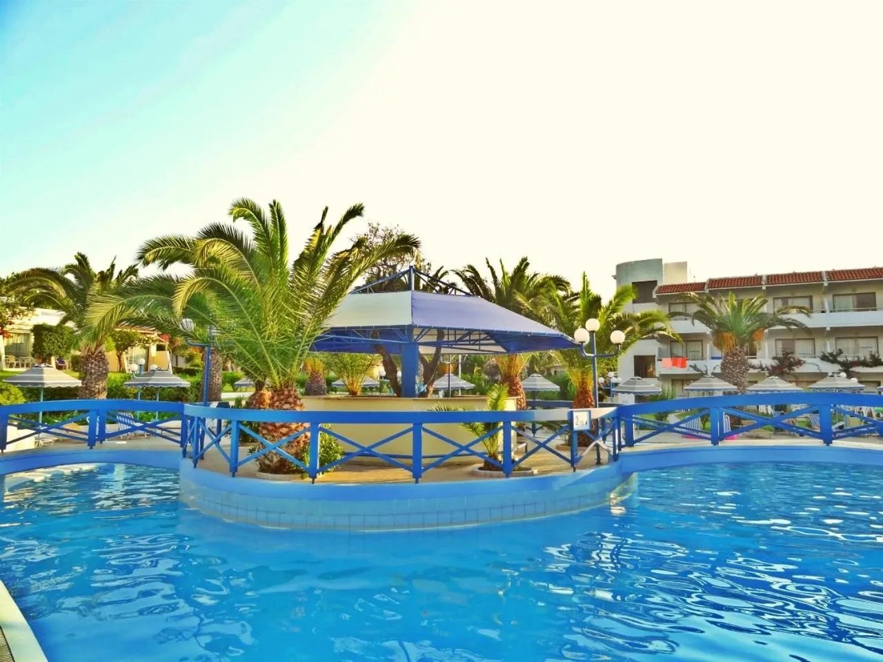 Swimming pool in Filerimos Village Hotel