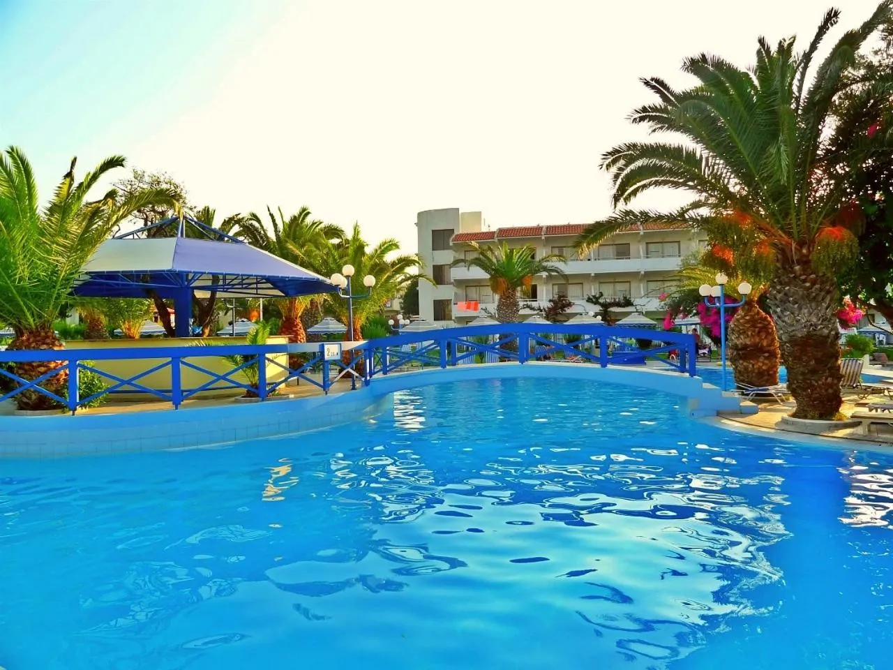 Swimming pool in Filerimos Village Hotel