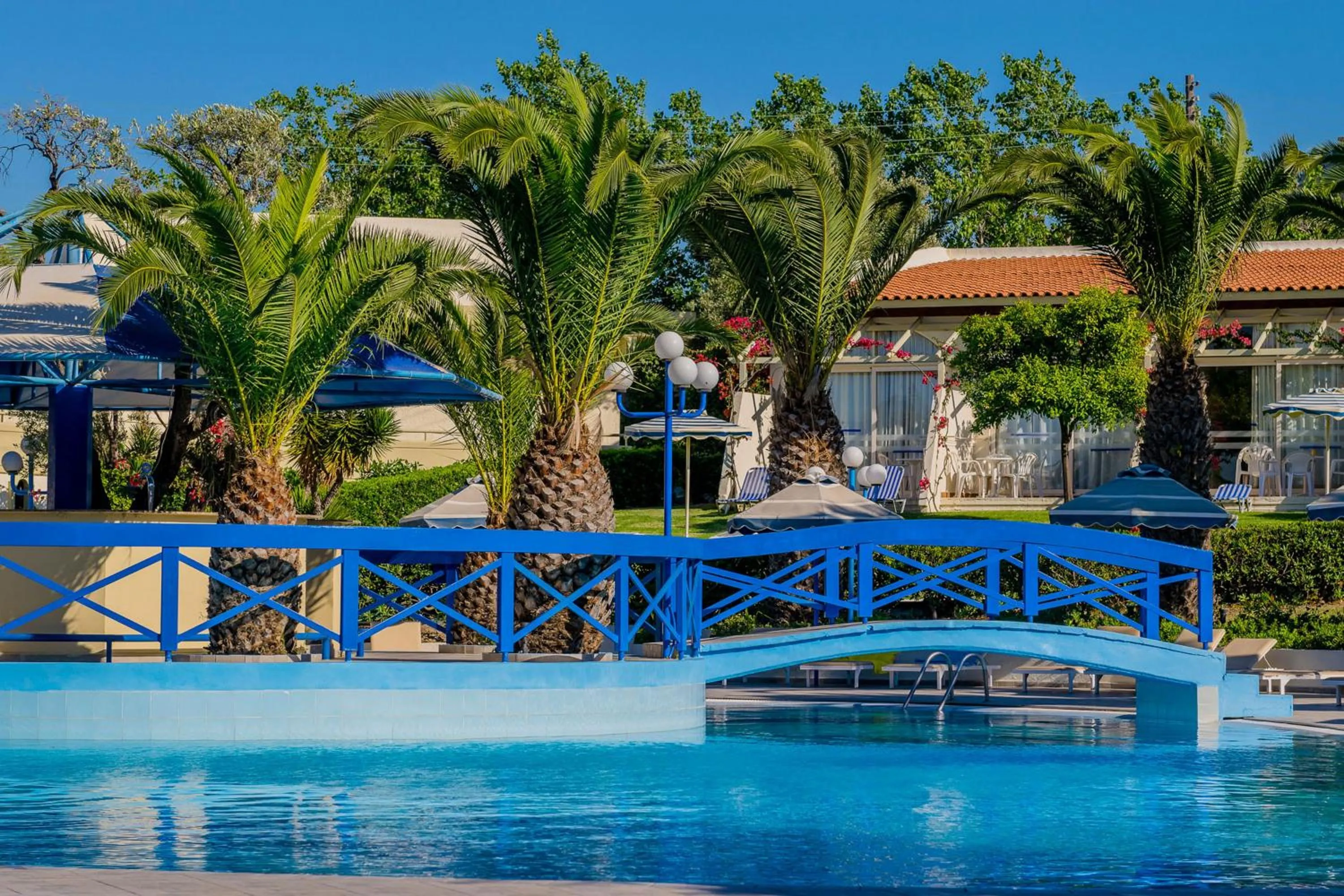 Swimming pool in Filerimos Village Hotel