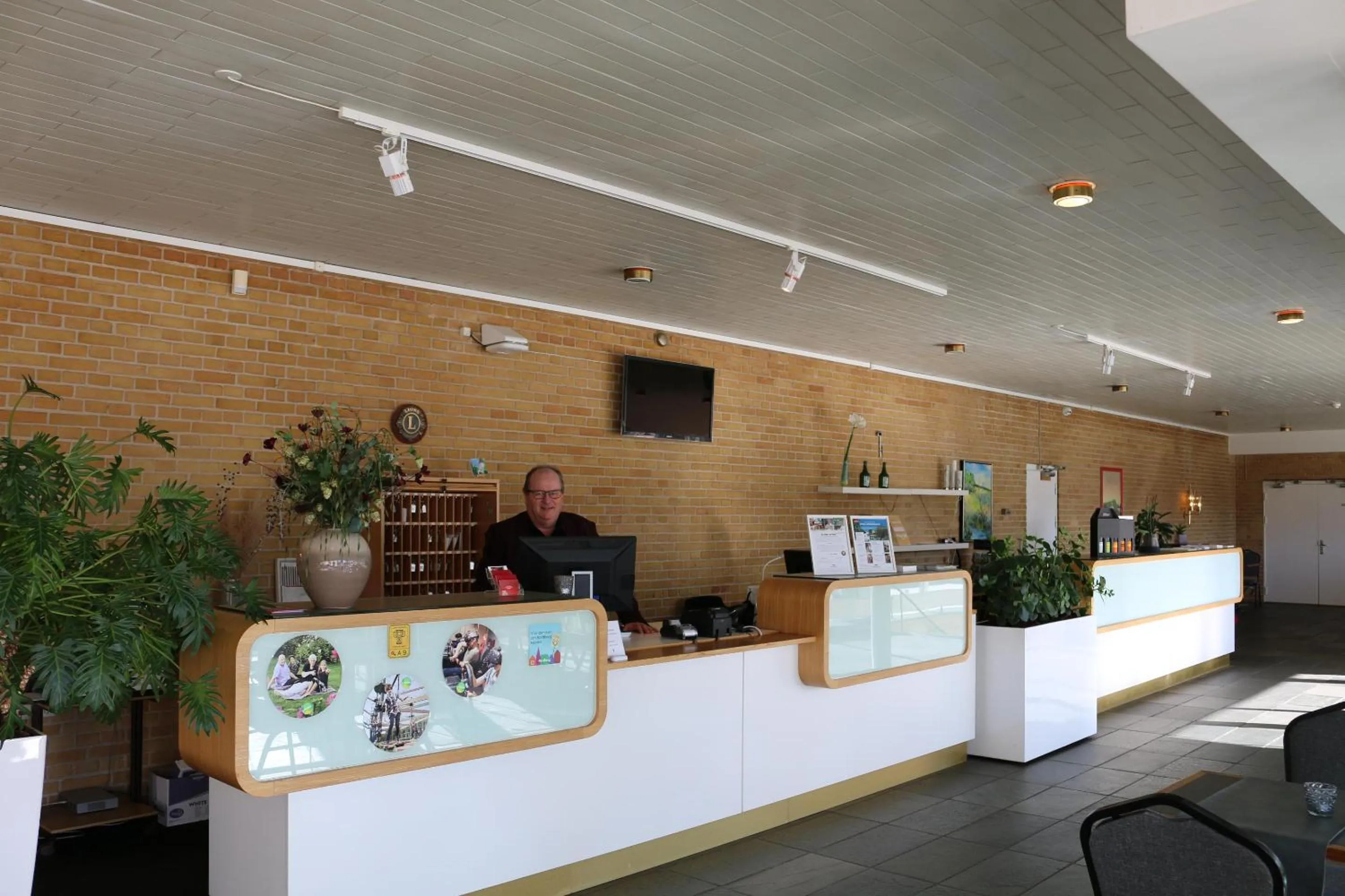 Lobby or reception in Hotel Nørherredhus