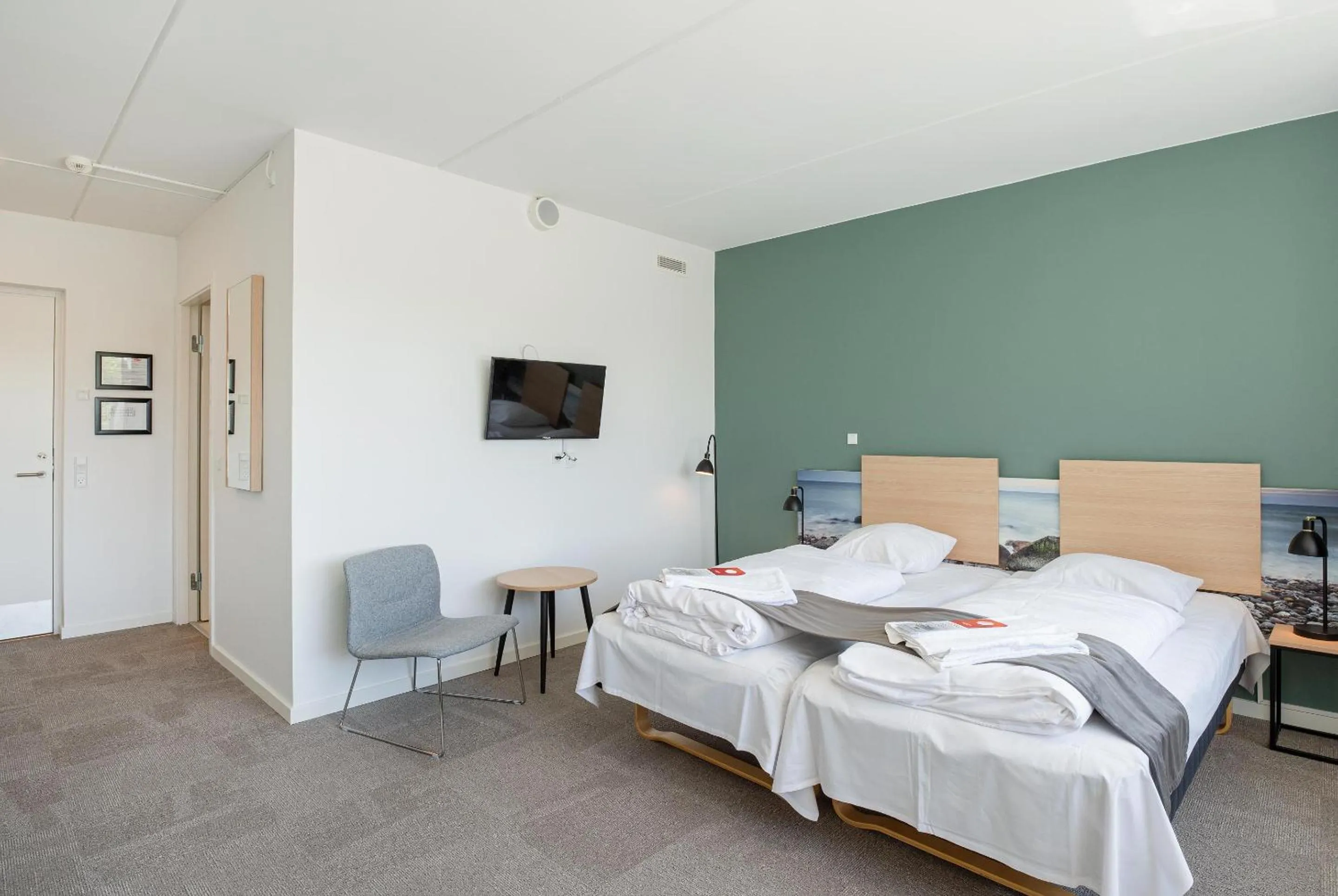 Bed in Hotel Nørherredhus