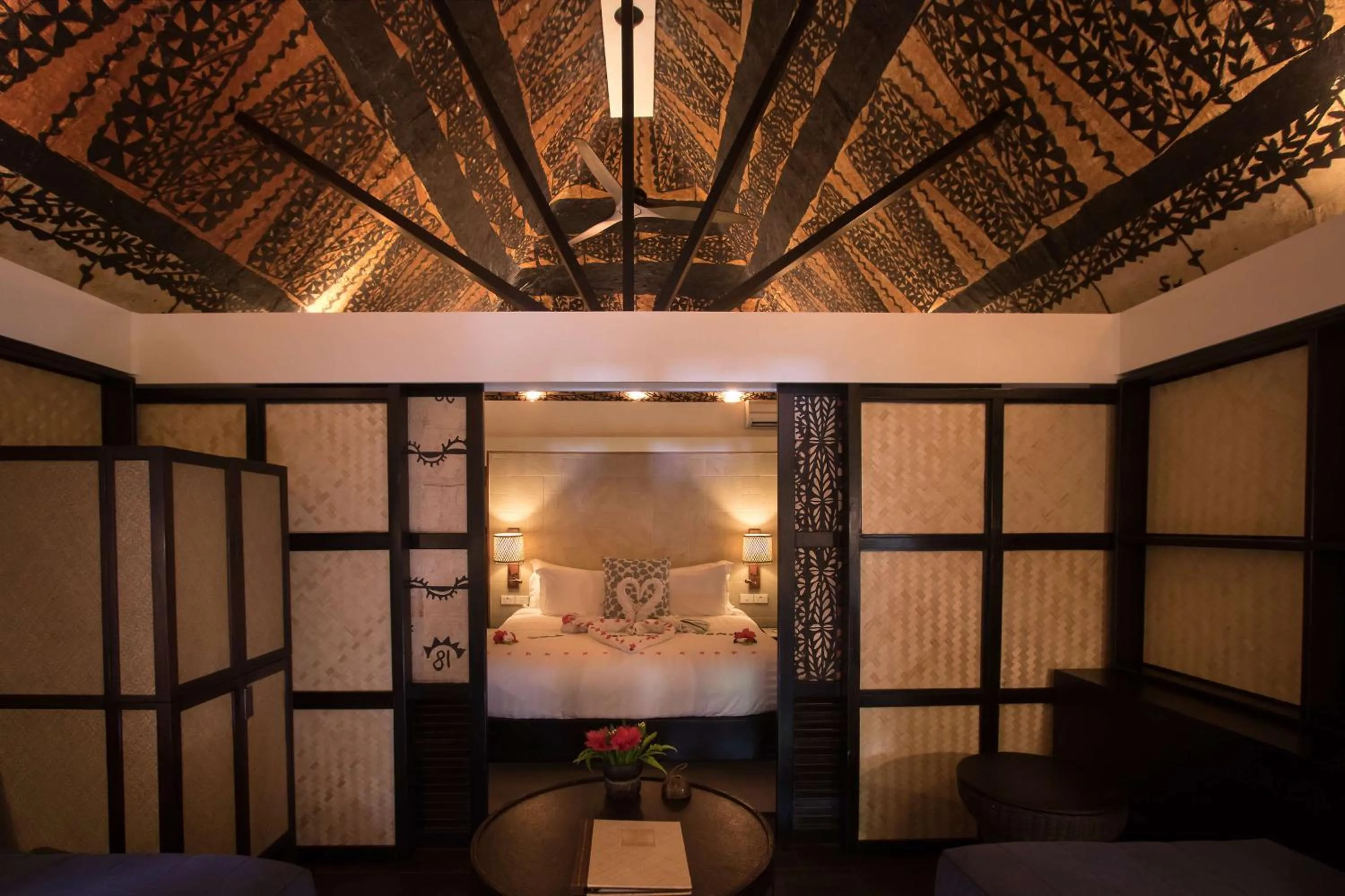 Living room, Bed in Castaway Island, Fiji