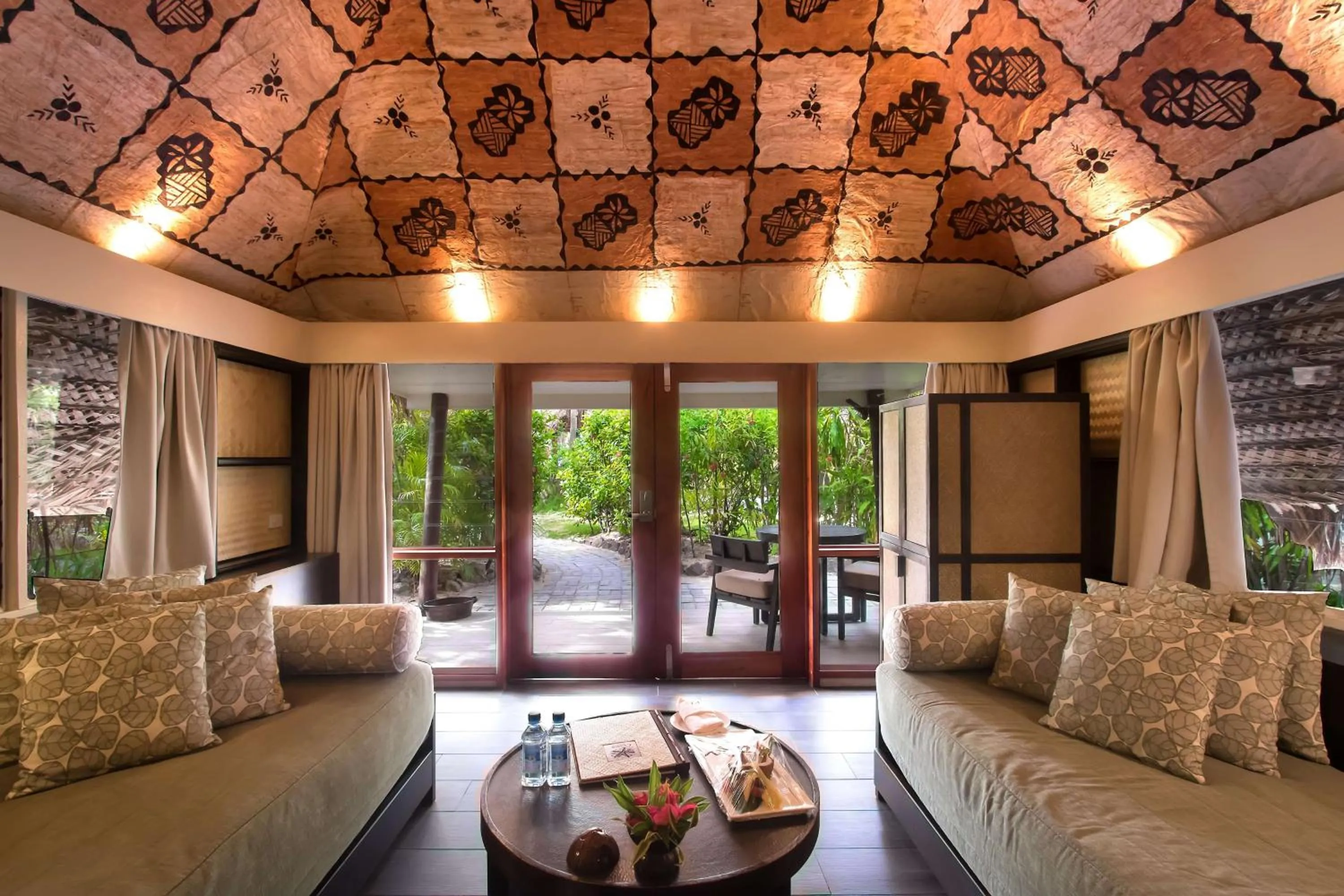 Living room in Castaway Island, Fiji