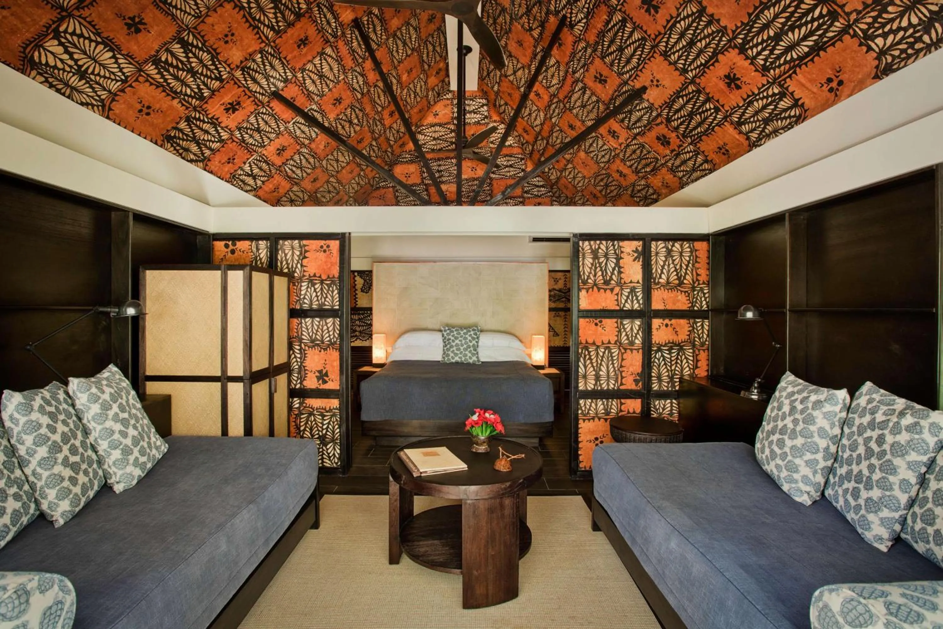 Living room, Bed in Castaway Island, Fiji