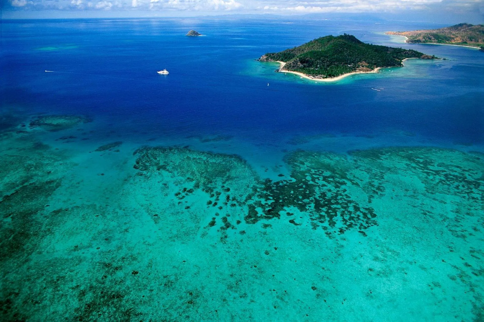 Bird's eye view in Castaway Island, Fiji