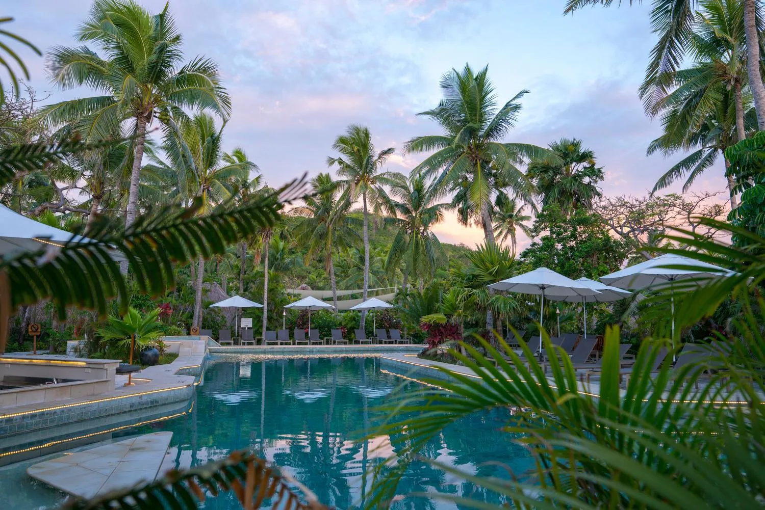 Swimming pool in Castaway Island, Fiji