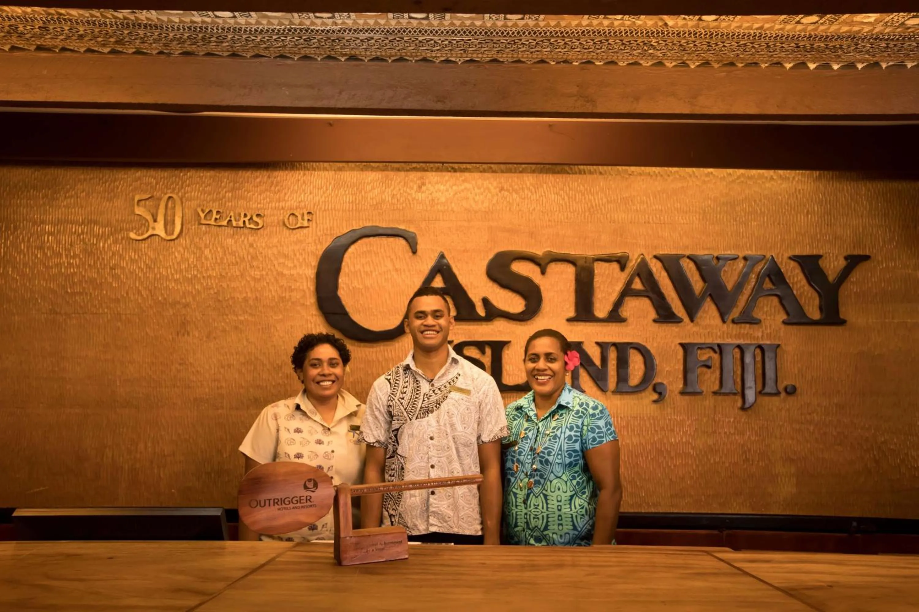 Lobby or reception in Castaway Island, Fiji