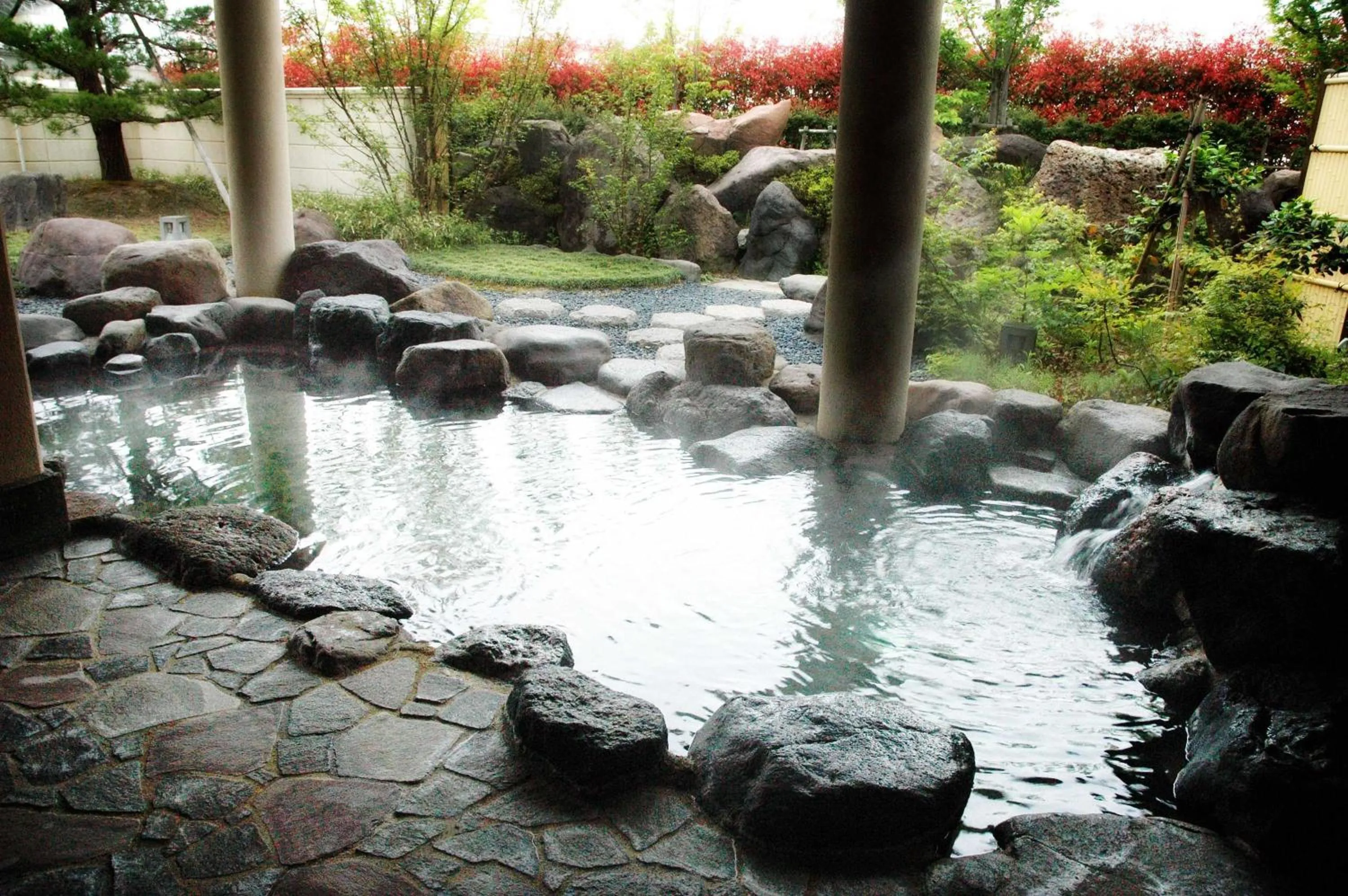 Hot Spring Bath in Satoyama Auberge & Hot Spring Wellness Spa Sakuragaike Kurgarden