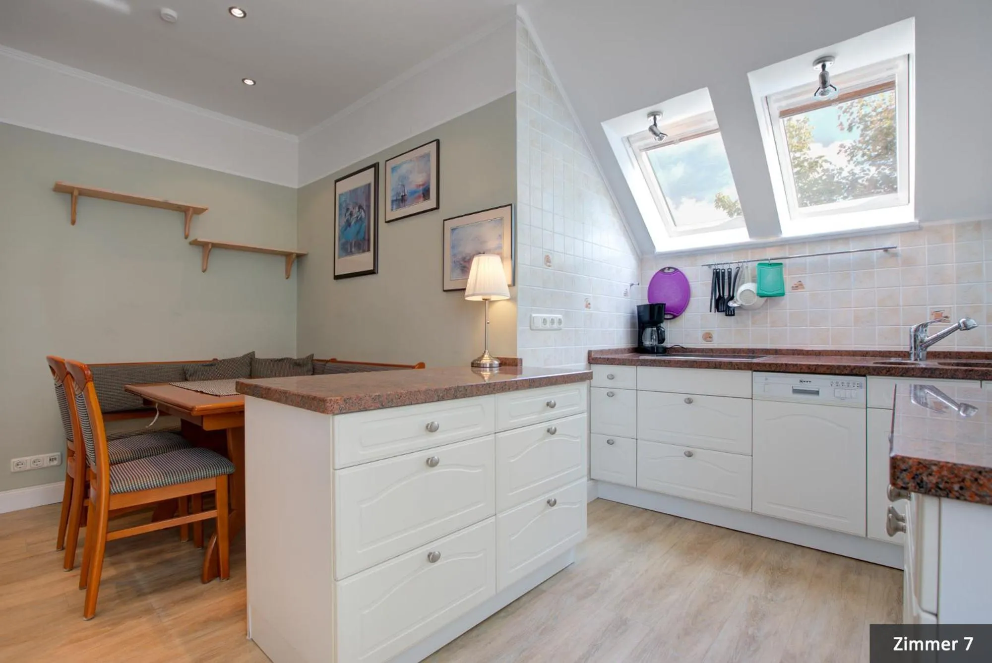 Kitchen or kitchenette in Hotel See-Villa