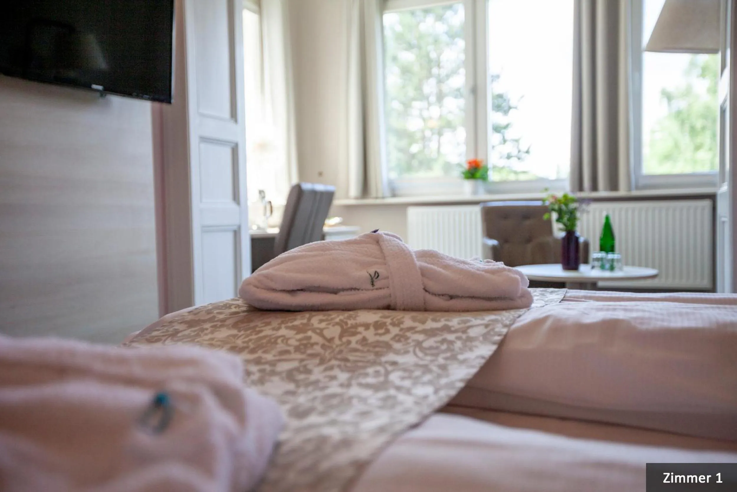 Bed in Hotel See-Villa