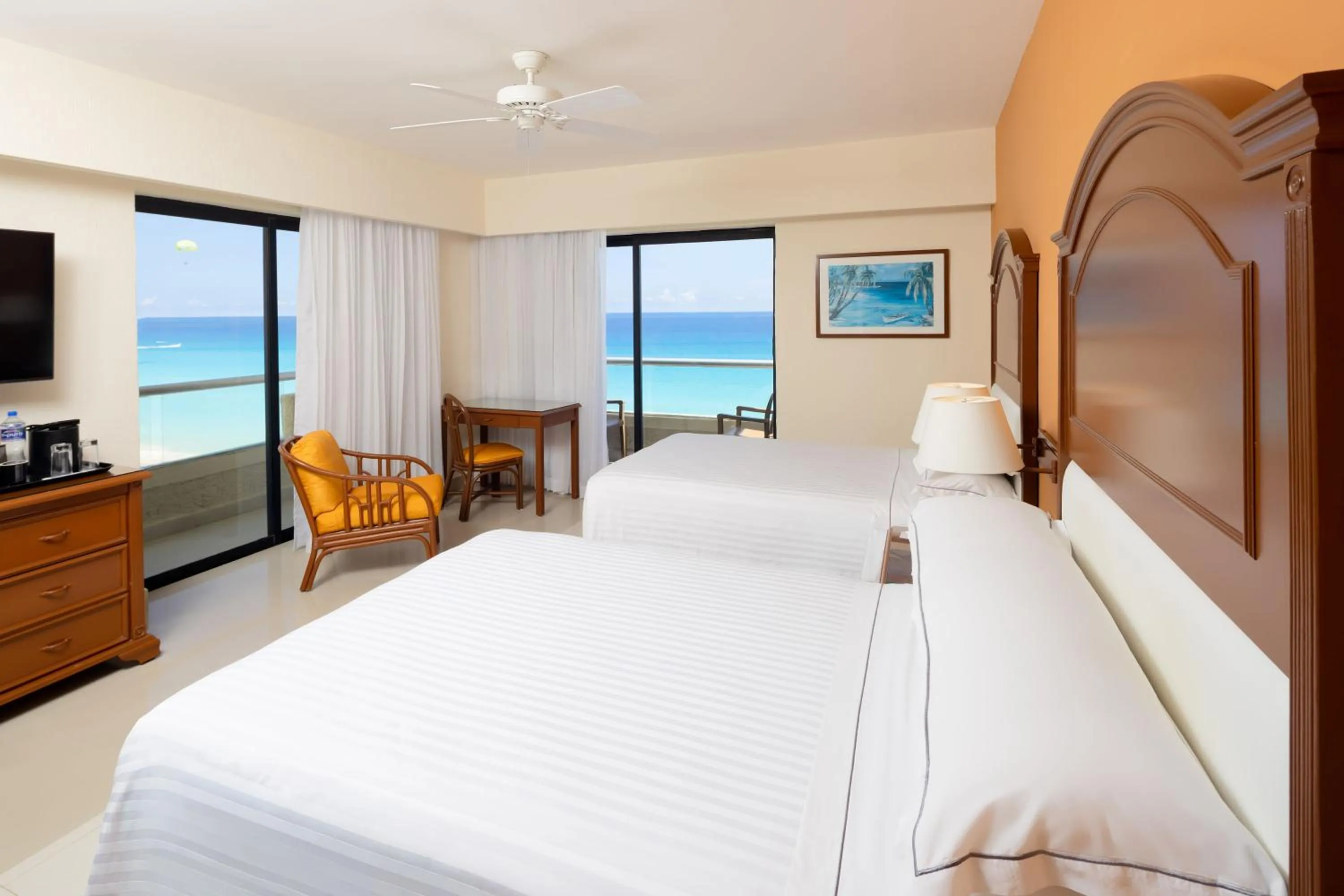 Sea view, Bed in Occidental Tucancún - All Inclusive