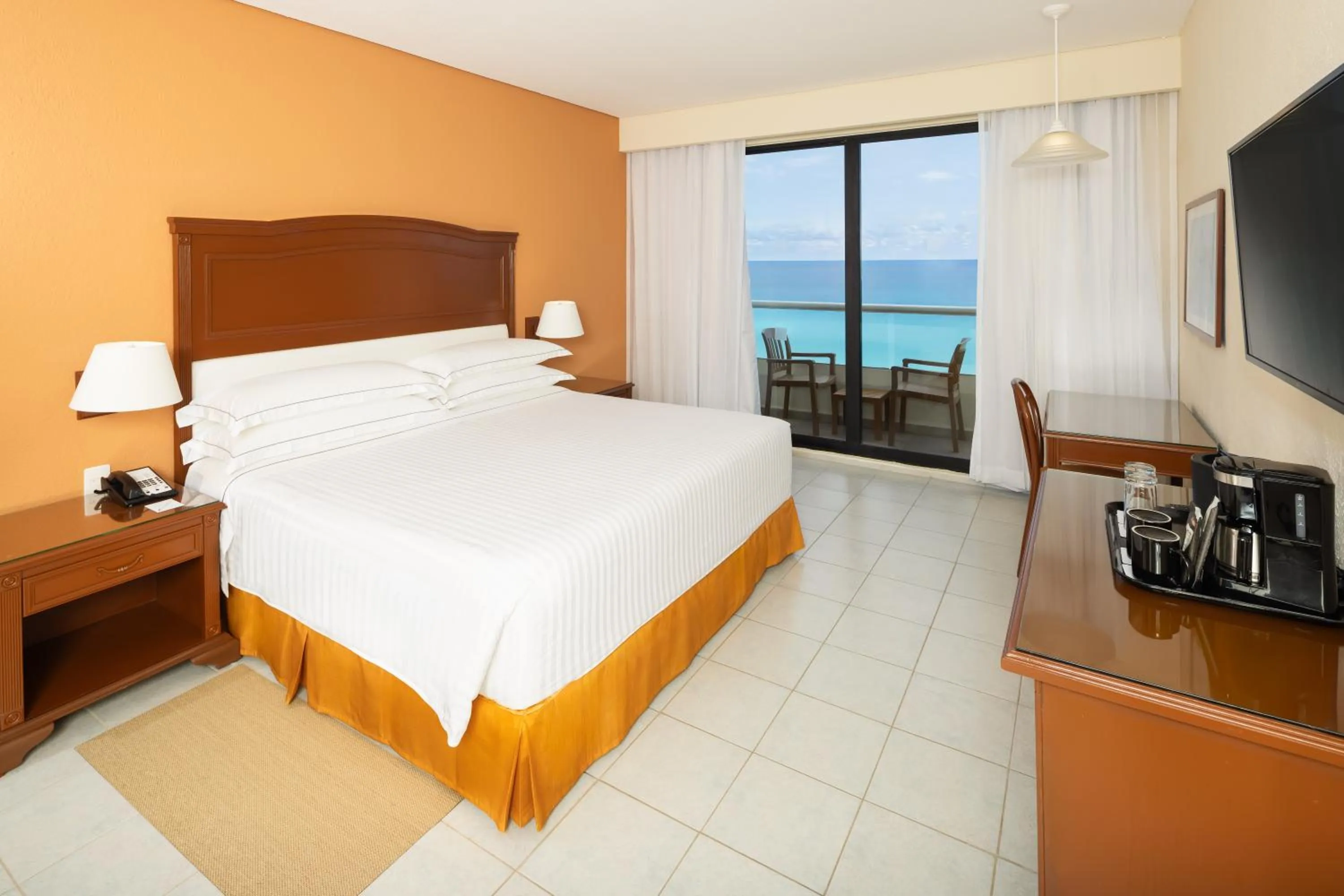 Sea view, Bed in Occidental Tucancún - All Inclusive