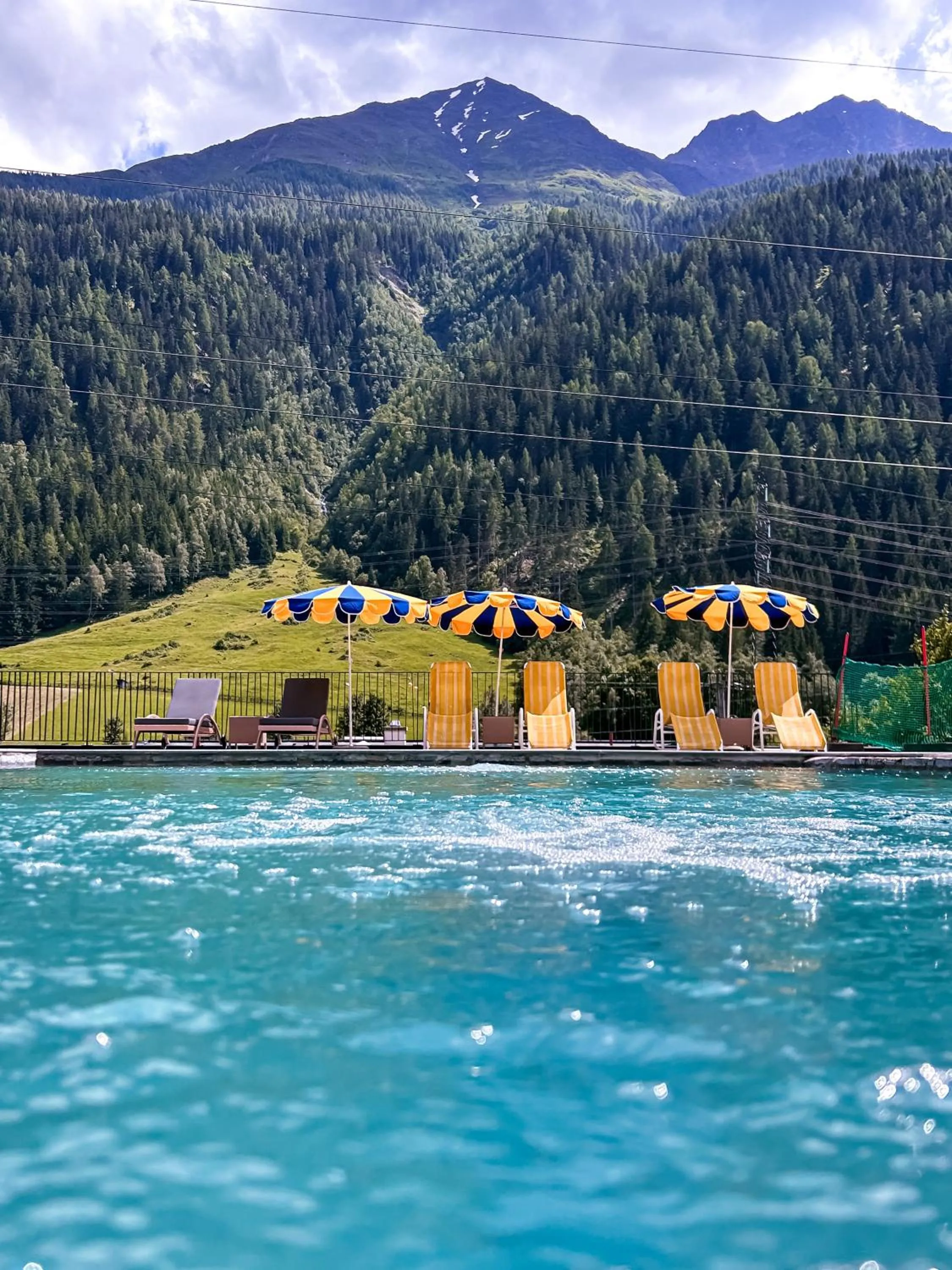 Pool view in Hotel Traube