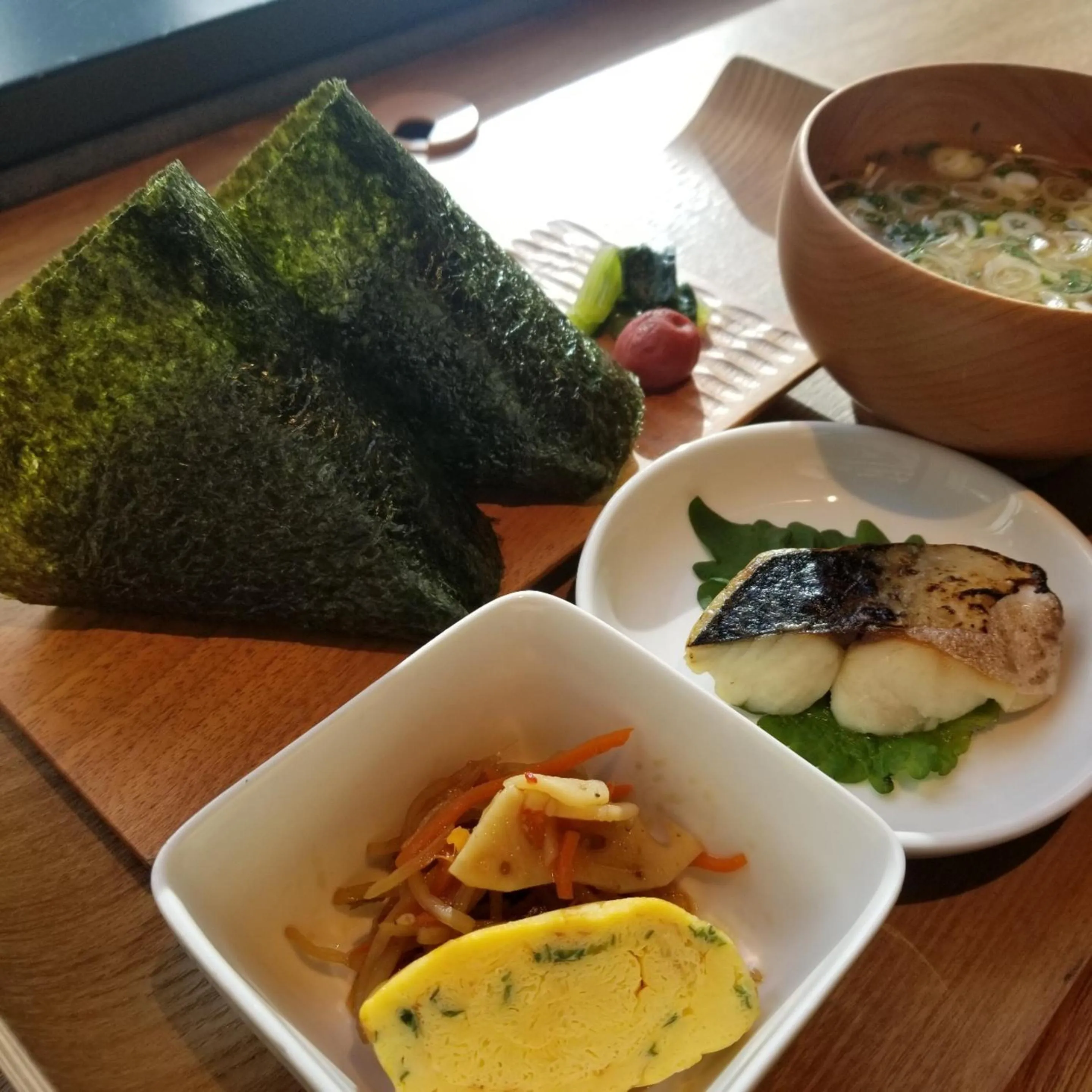 Asian breakfast in HEARTS Capsule Hotel & Spa HAKATA