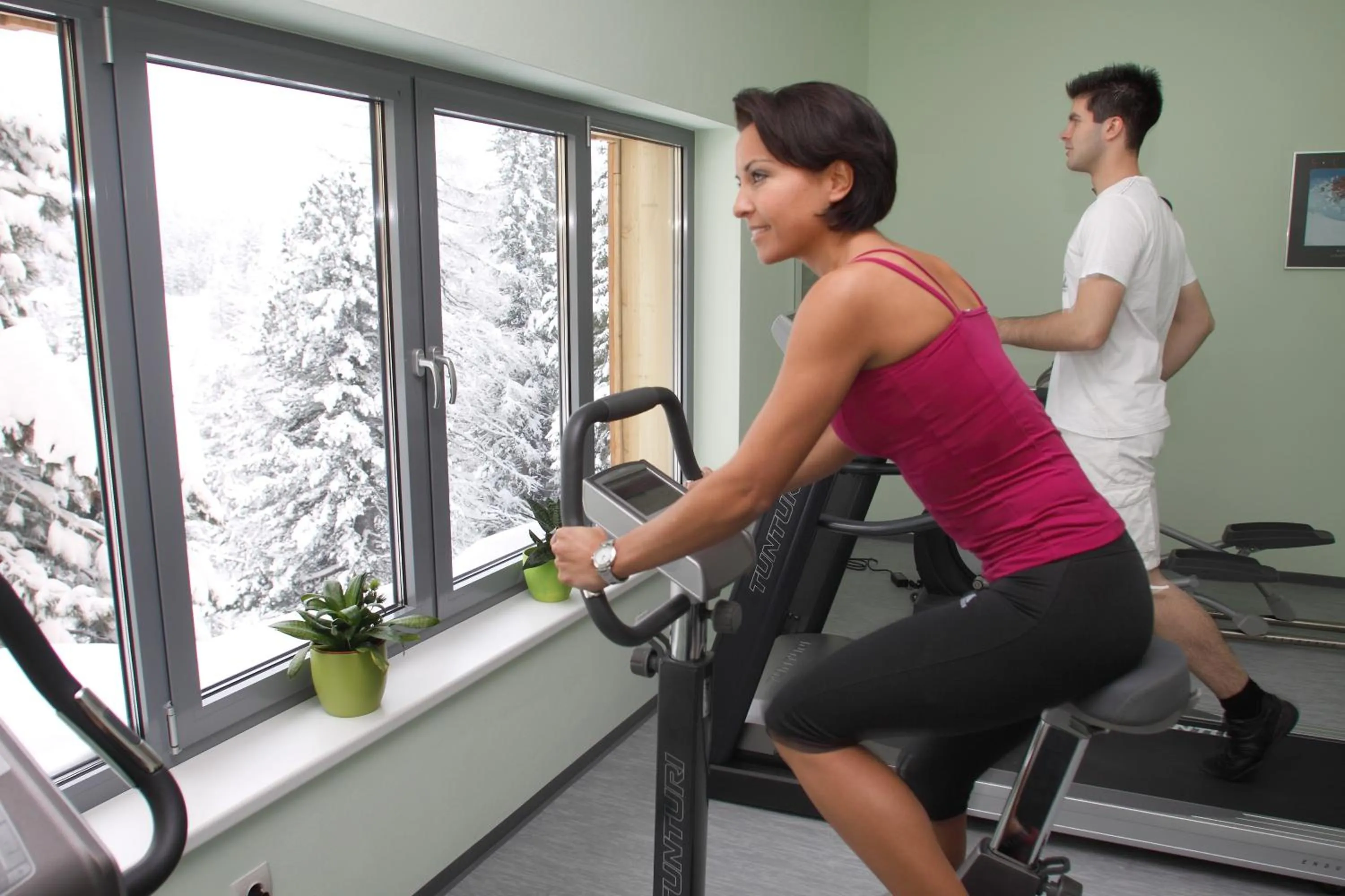 Fitness centre/facilities in Panorama Hotel Turracher Höhe