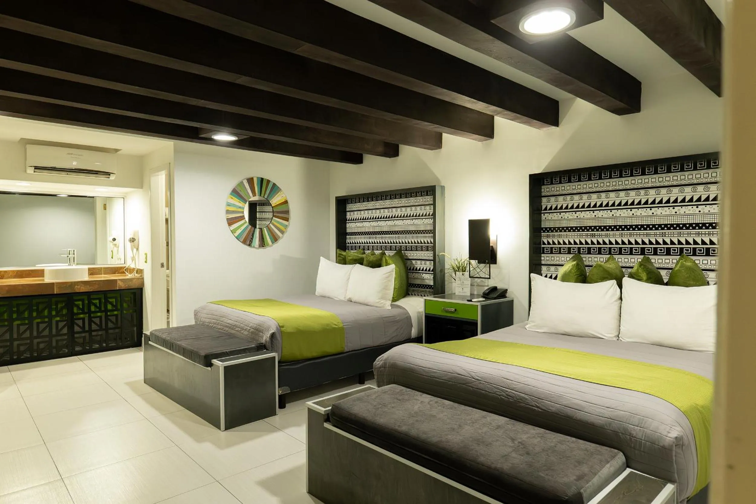 Bed in Baja Inn Hoteles Rio