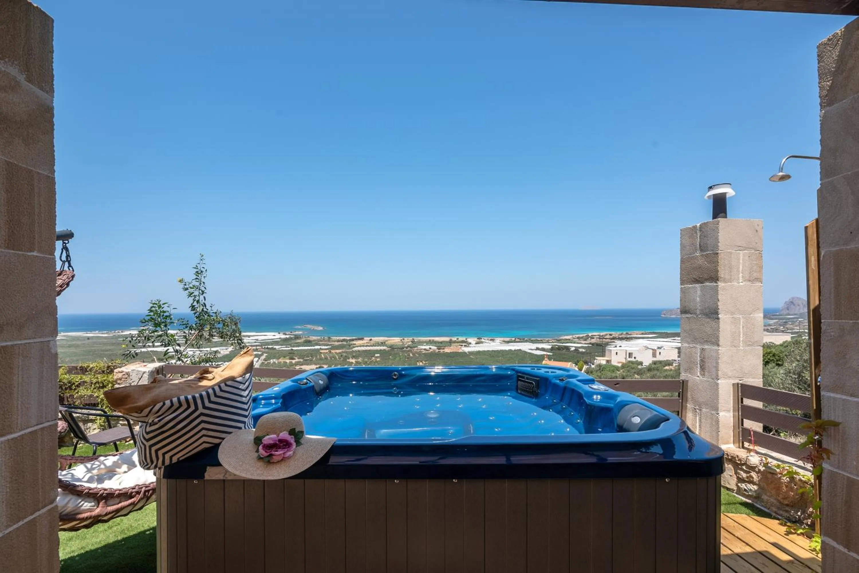 Pool view in The Stonemade Houses