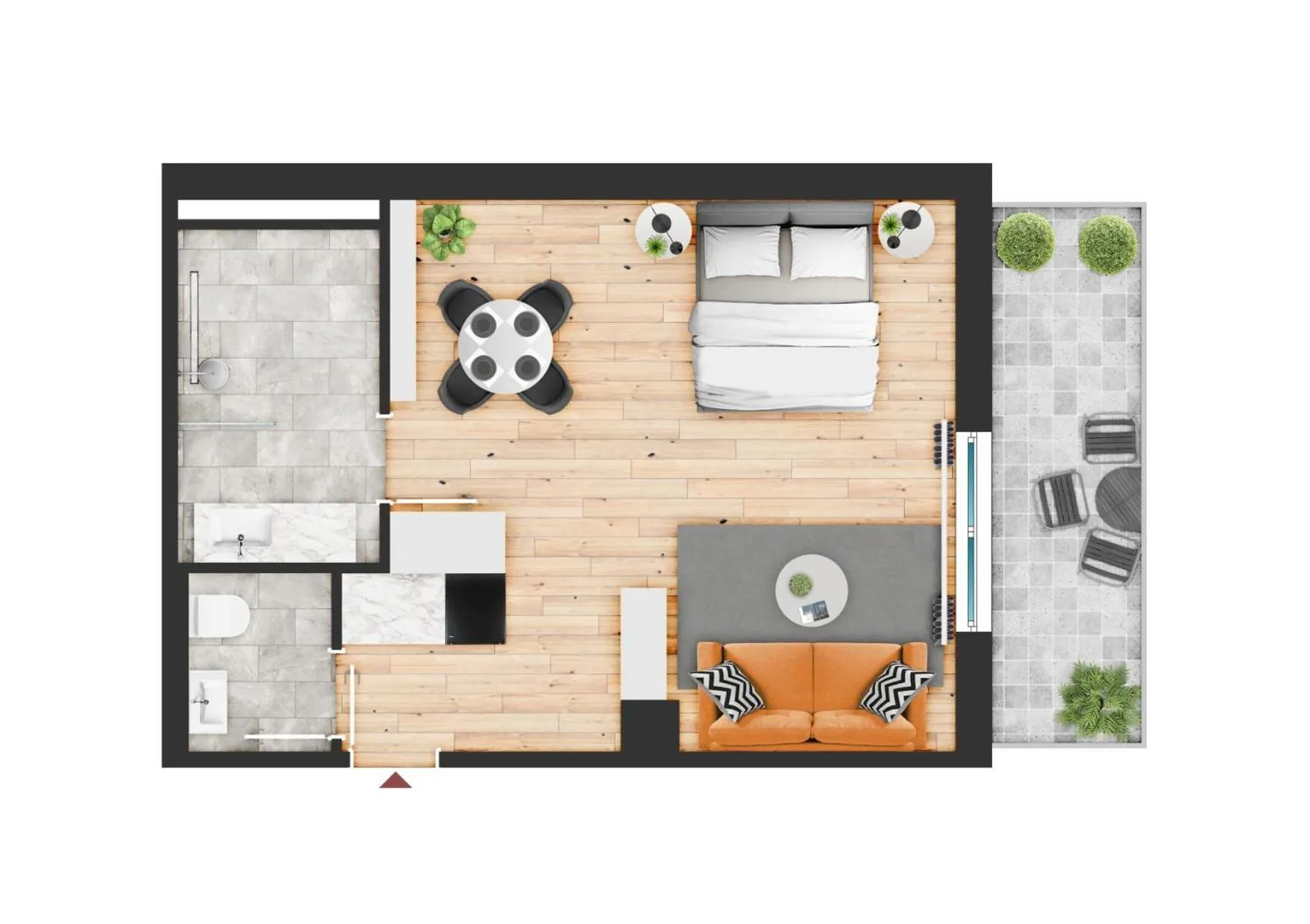 Floor plan in Apartments zur Sonne