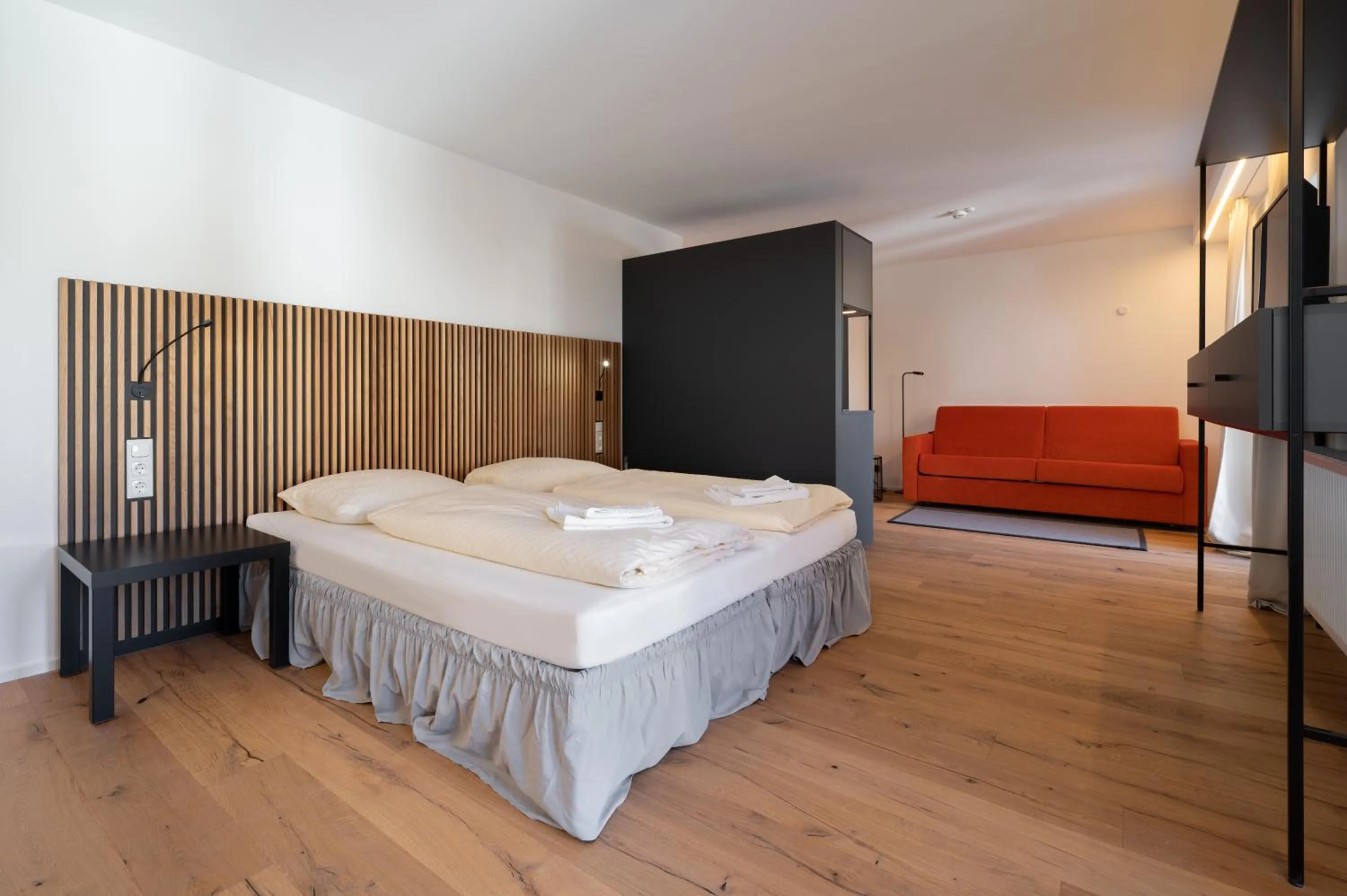 Photo of the whole room, Bed in Apartments zur Sonne