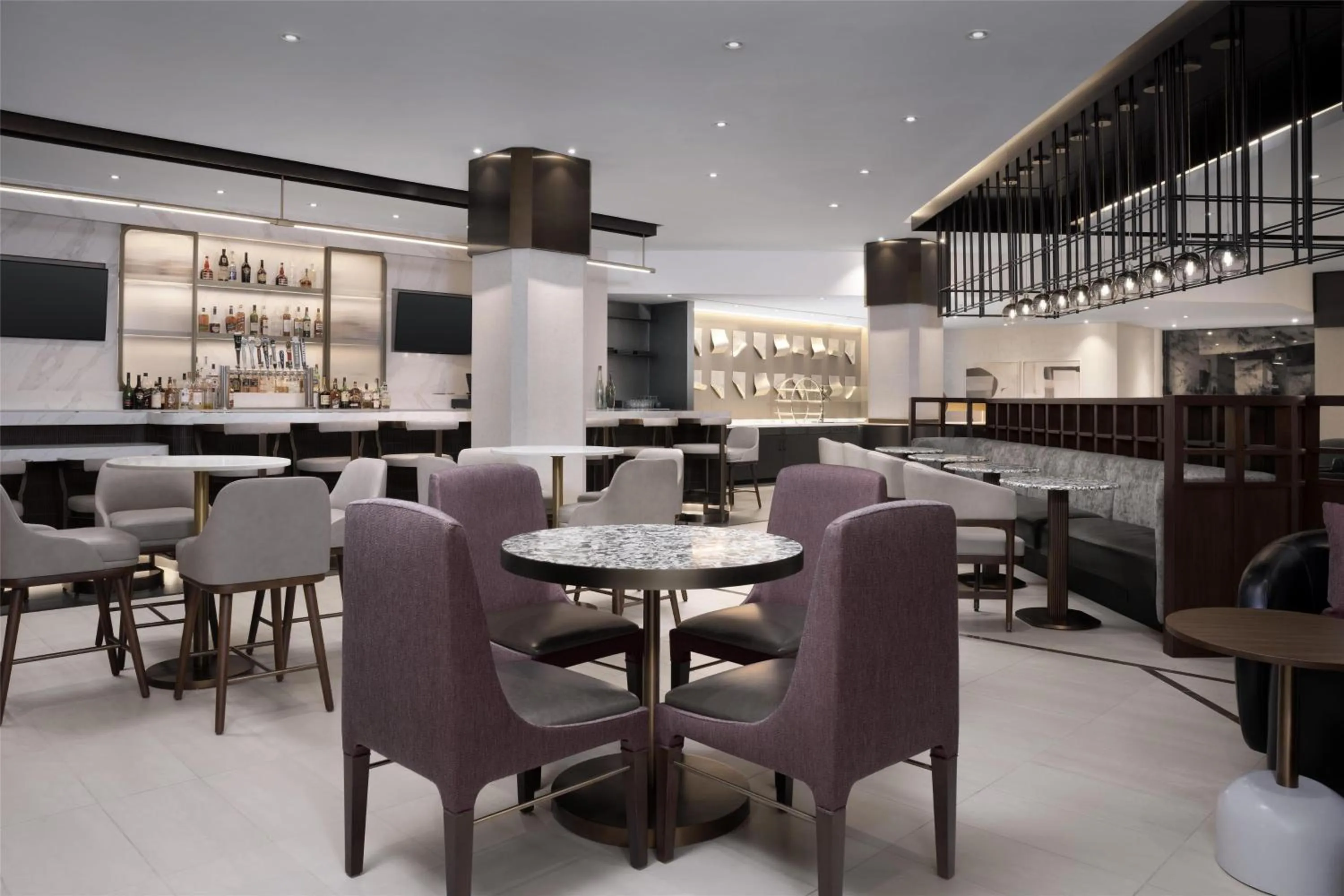 Lounge or bar in Hilton Arlington National Landing