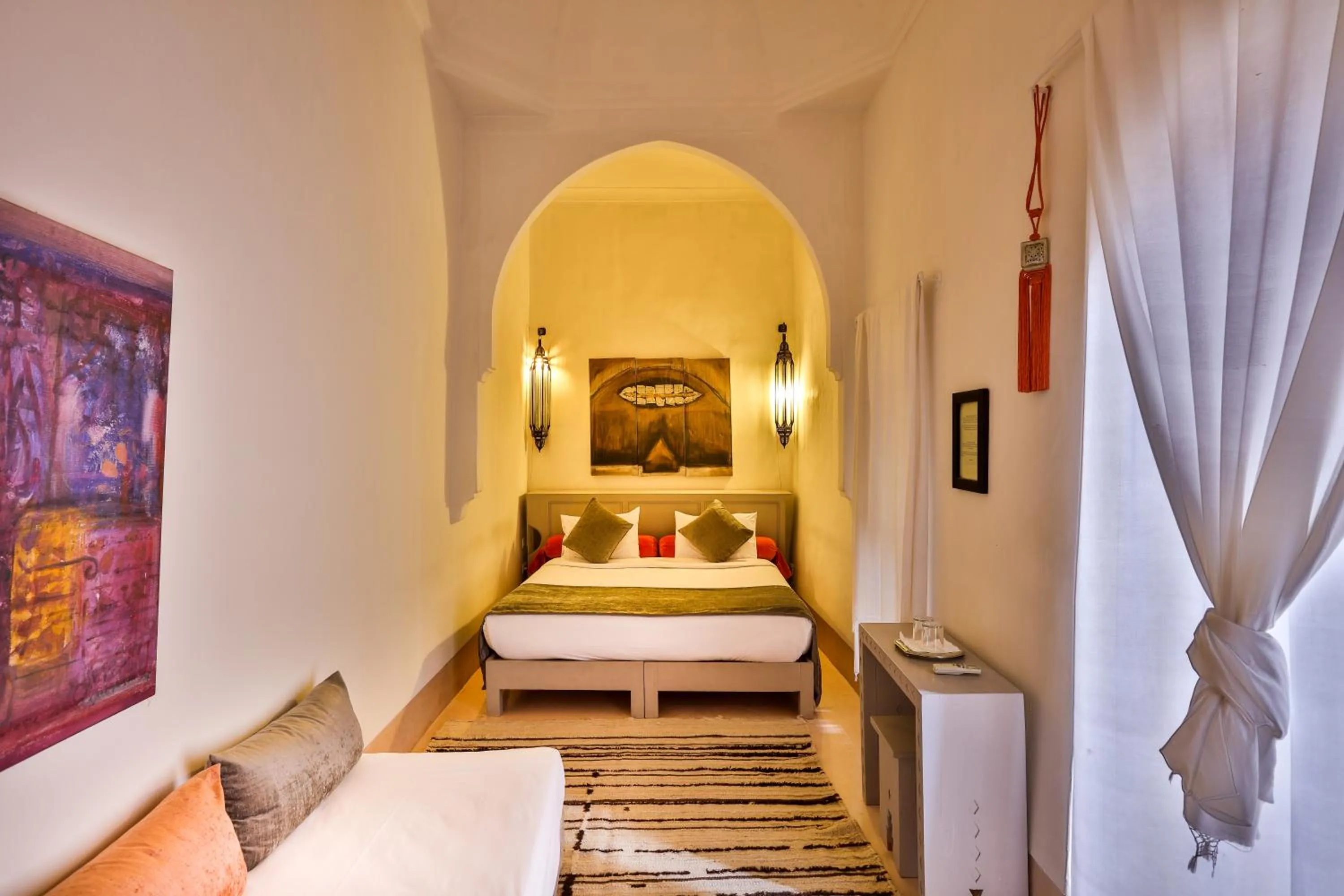 Bedroom, Bed in Hotel & Spa Riad Al Jazira