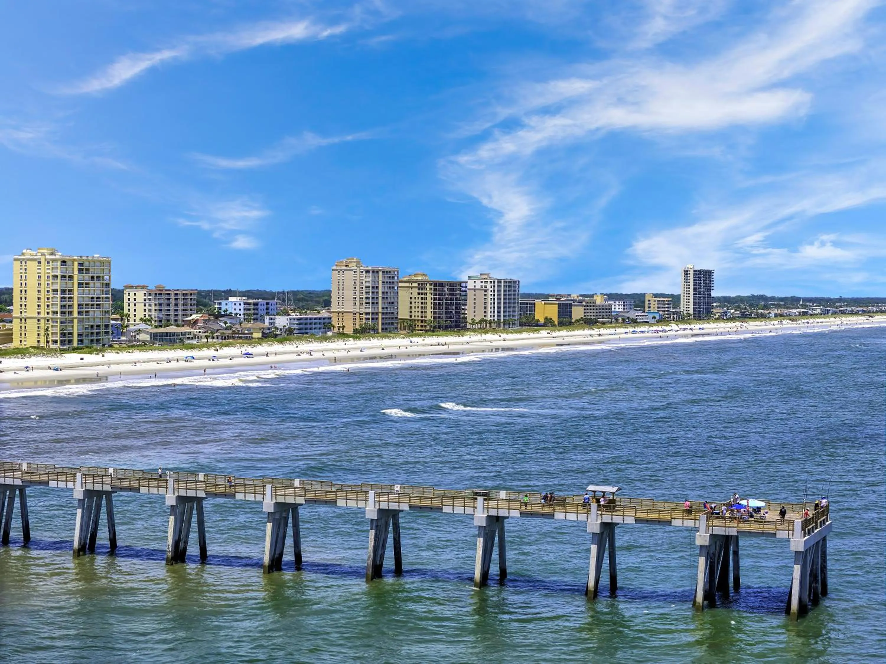 Beach in Hampton Inn Oceanfront Jacksonville Beach