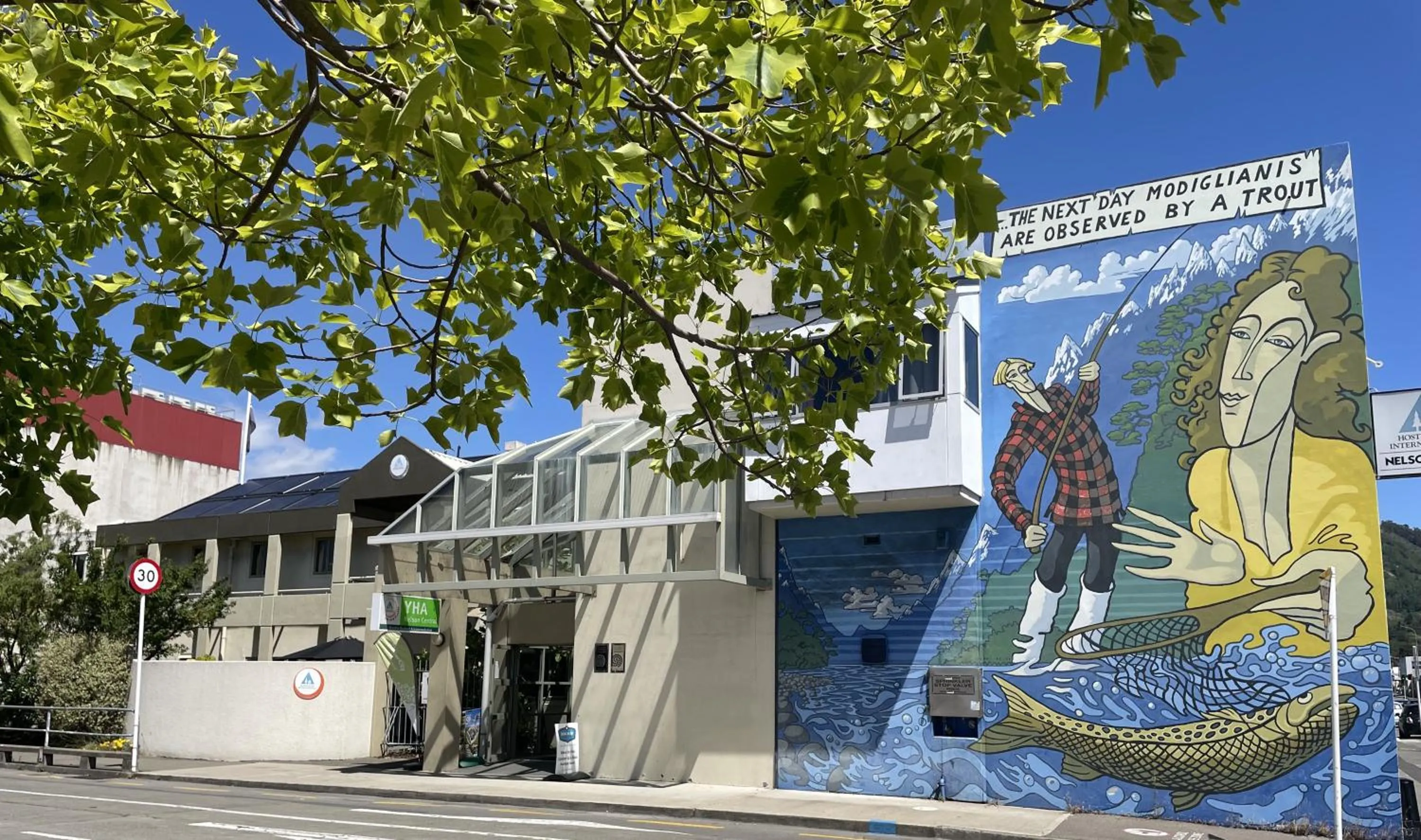 Property building in YHA Nelson - Backpackers