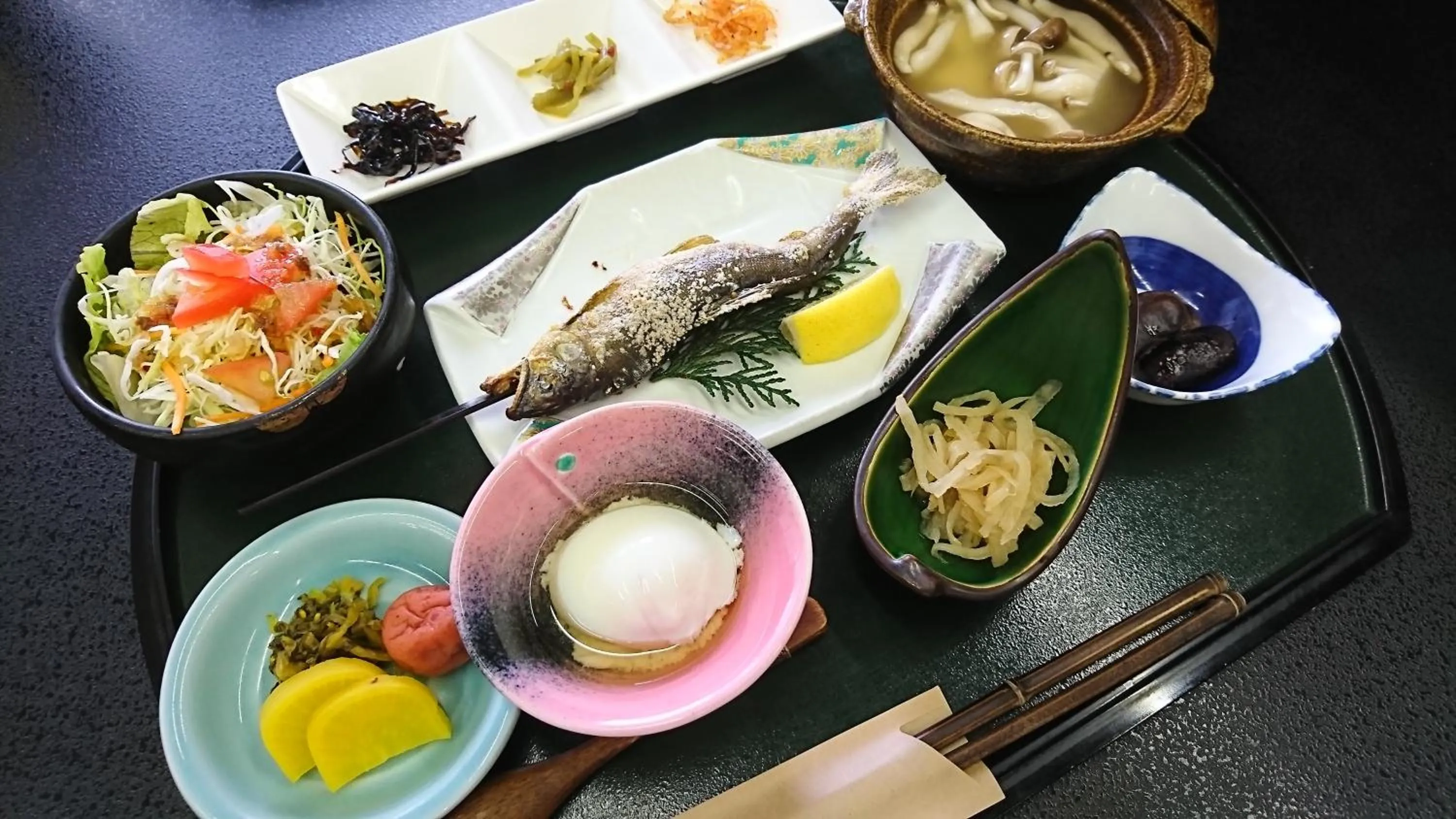 Breakfast in Kurokawa Onsen Ryokan Ichinoi