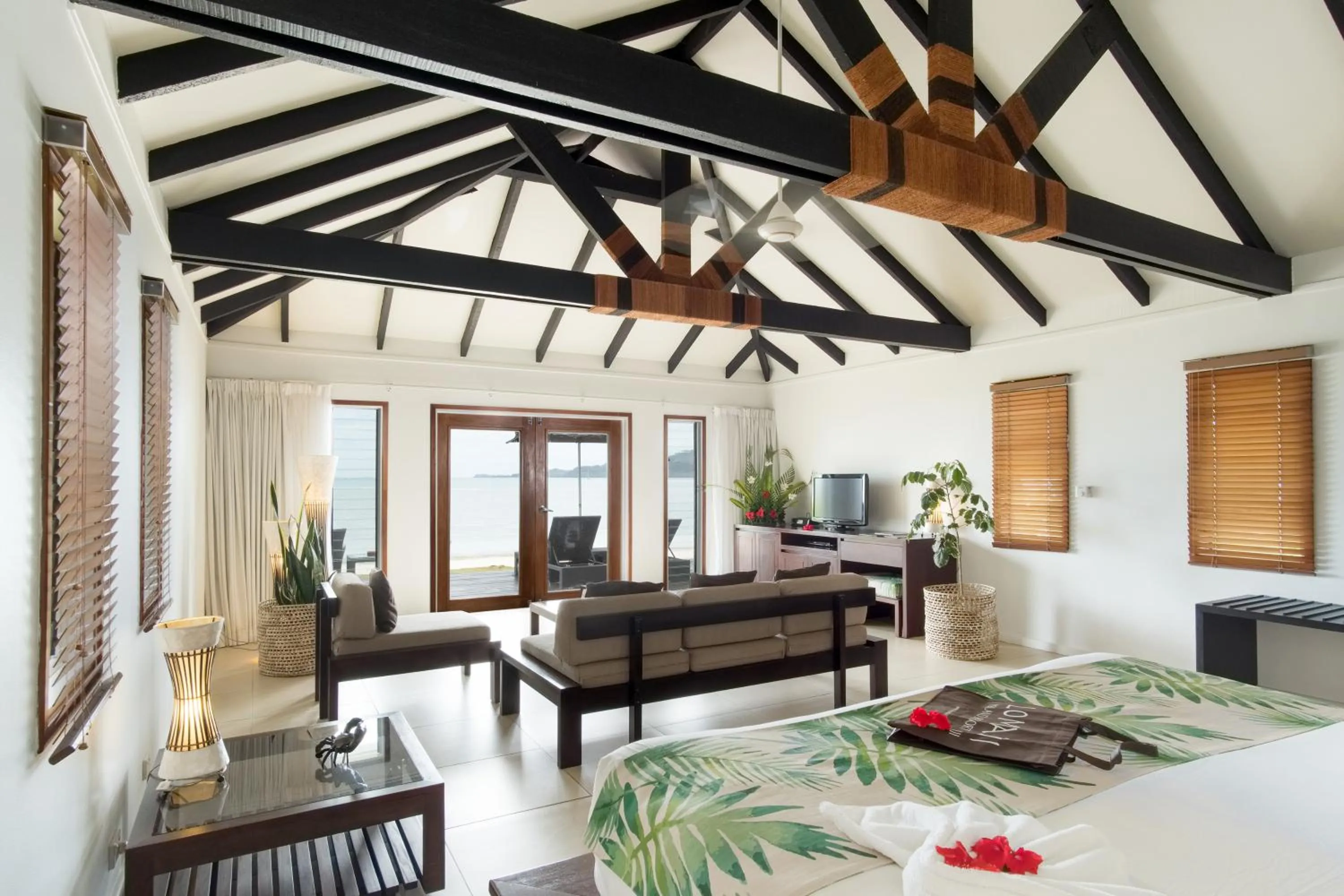Bedroom in Lomani Island Resort & Spa