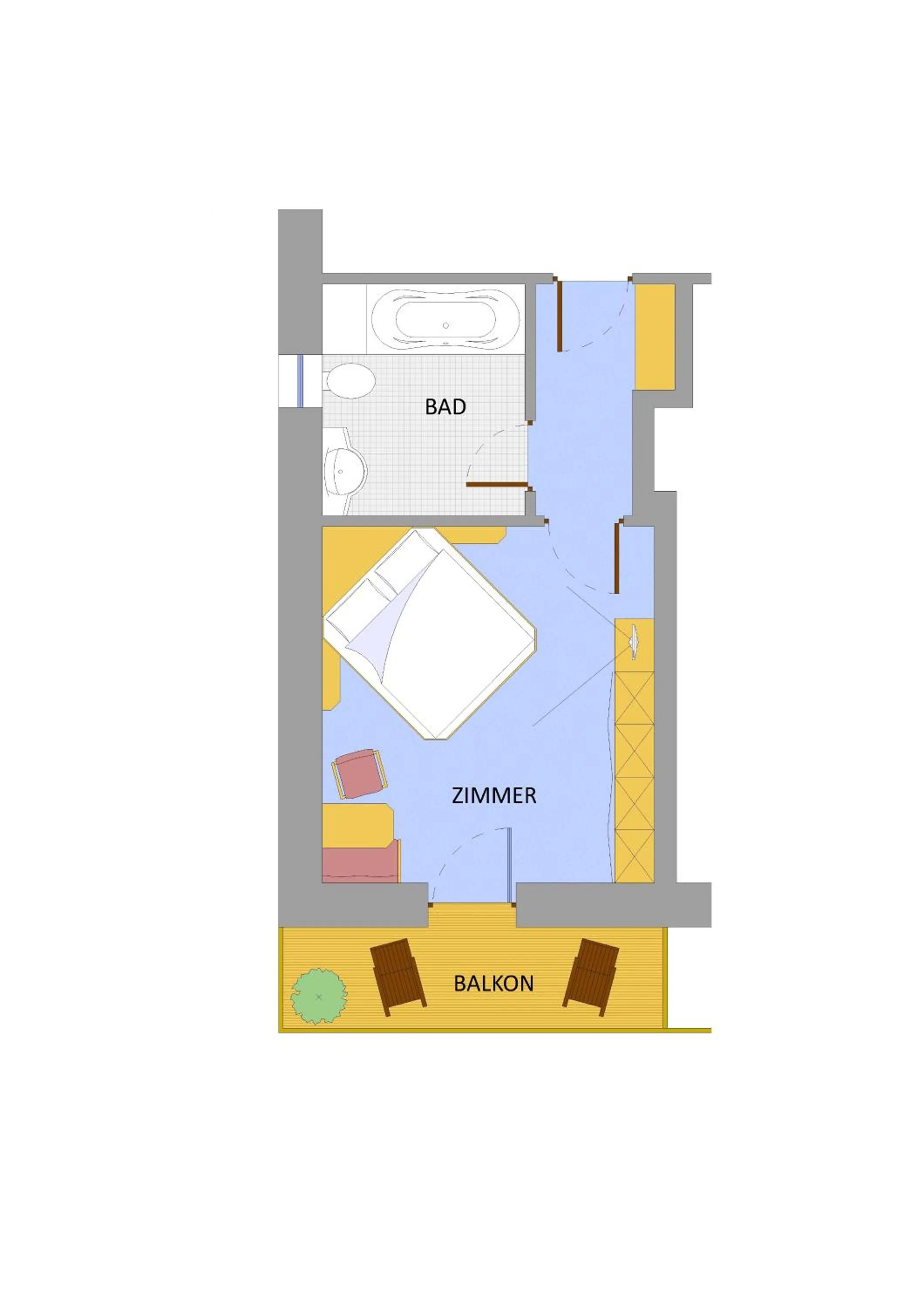 Floor plan in Hotel Zebru