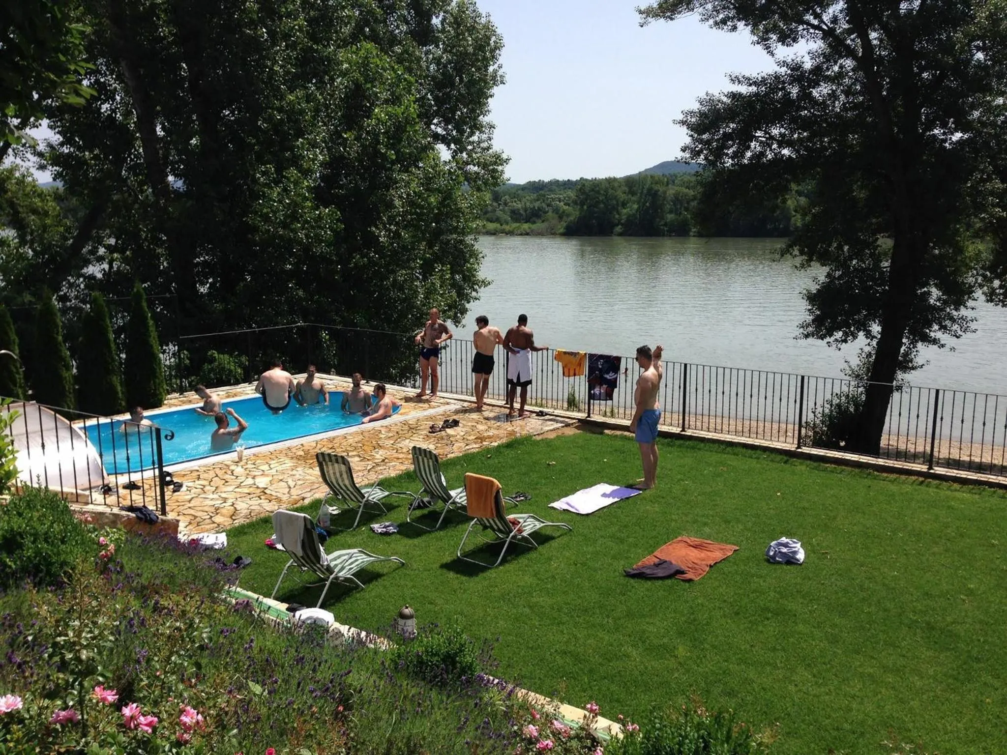 Swimming pool in Mlyn Penzion & Wellness