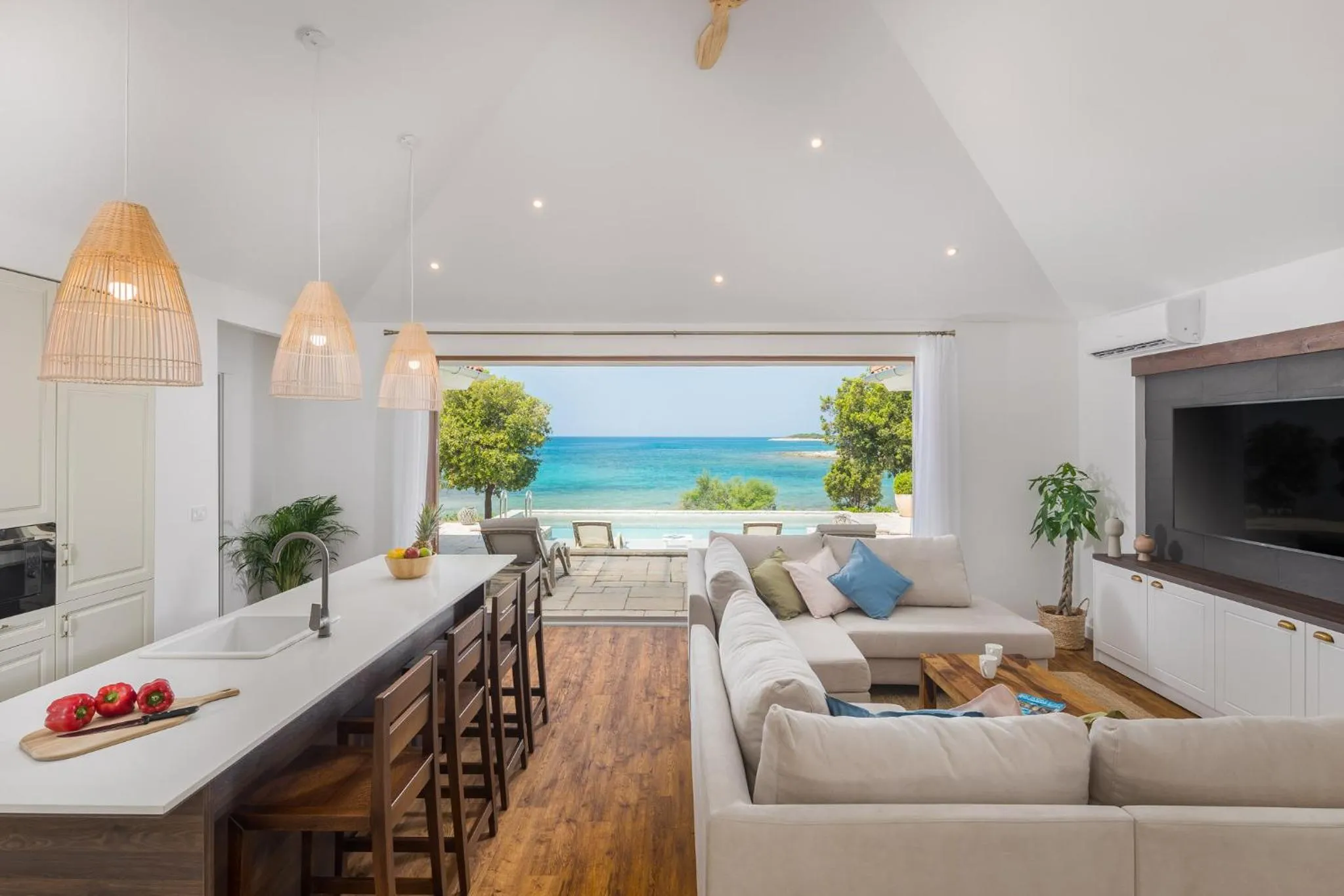 TV and multimedia in Camping Homes Mon Perin