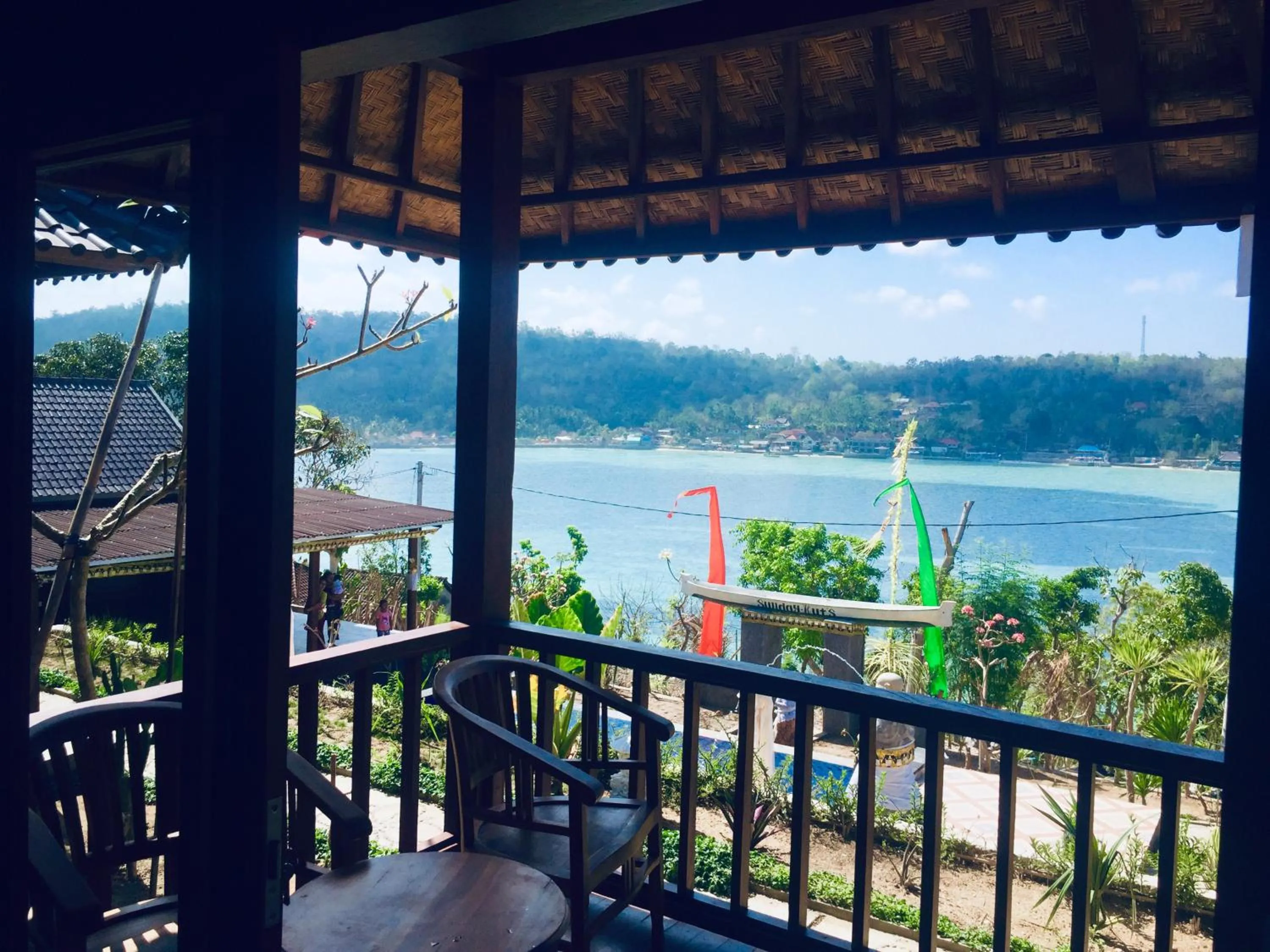 Sea view in Sunday Huts Lembongan