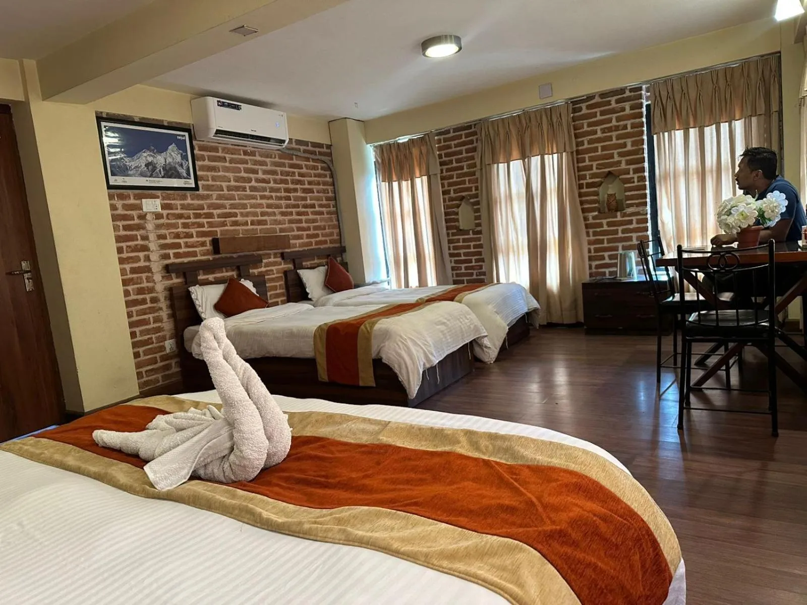 Family, Bed in HOTEL LAYAKU DURBAR