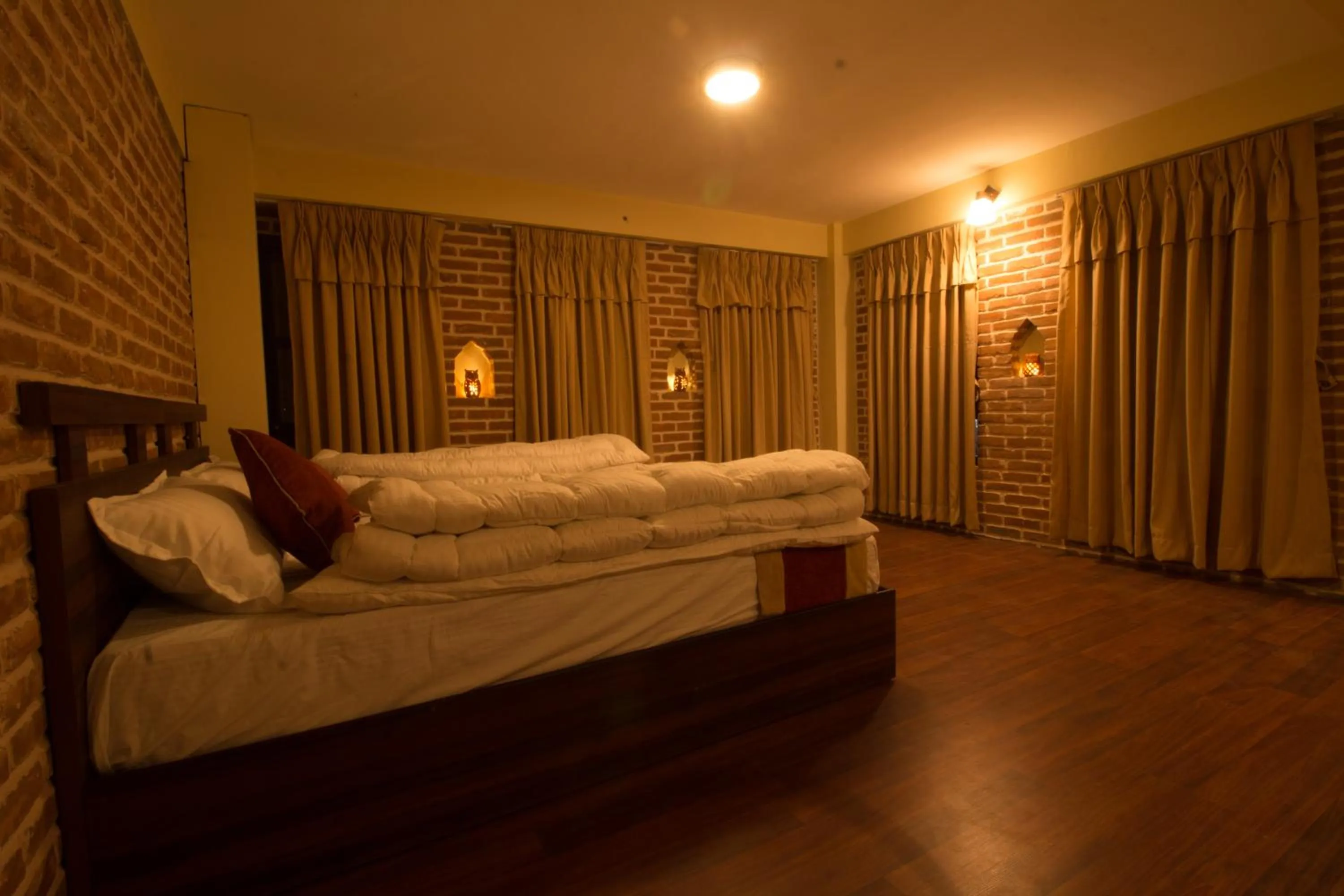 Photo of the whole room, Bed in HOTEL LAYAKU DURBAR