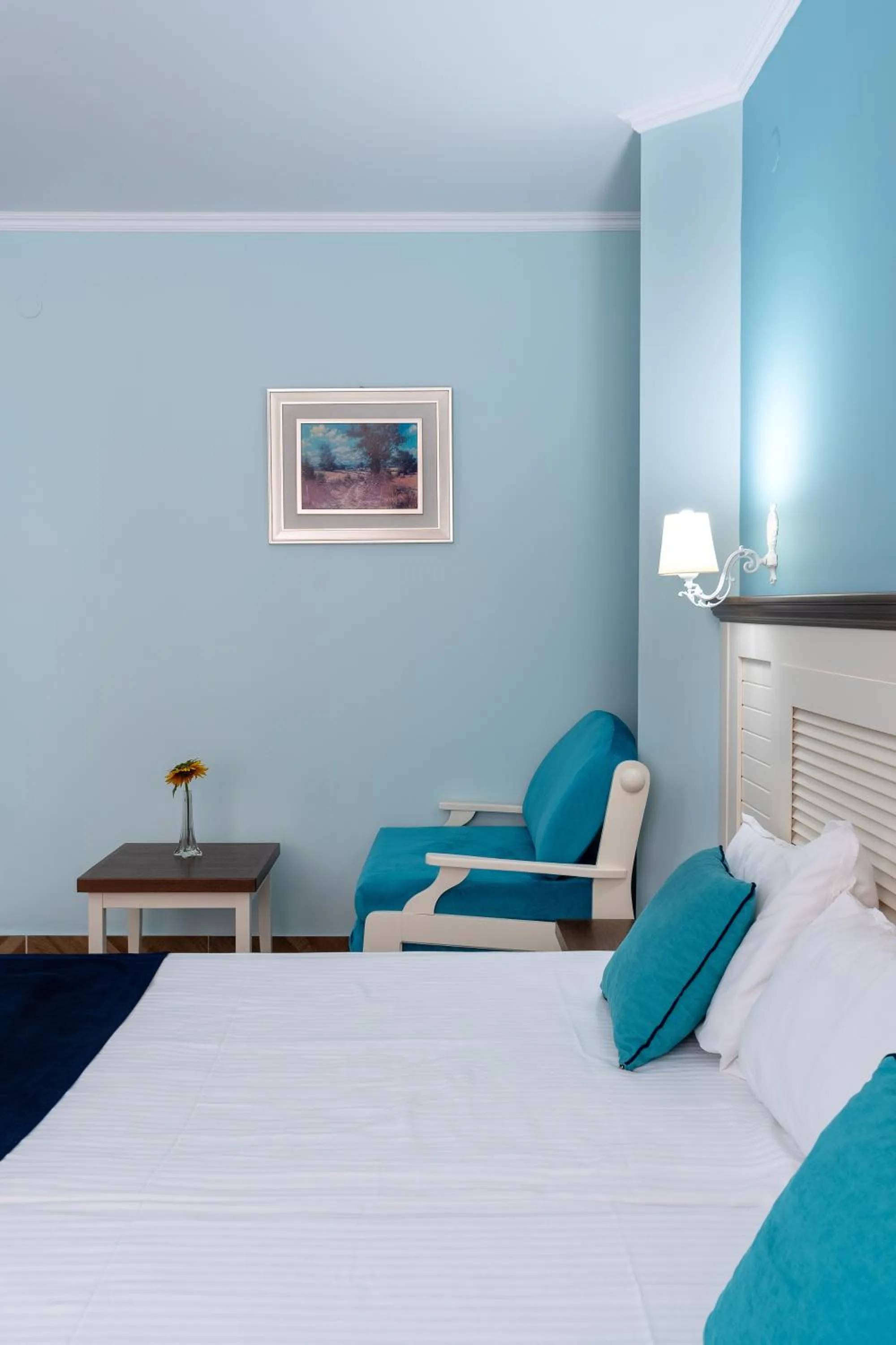 Bed in Hotel Evridika