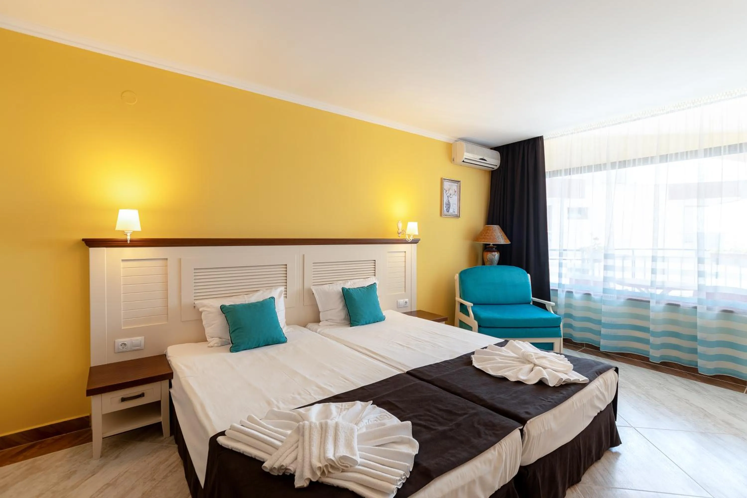 Bedroom, Bed in Hotel Evridika