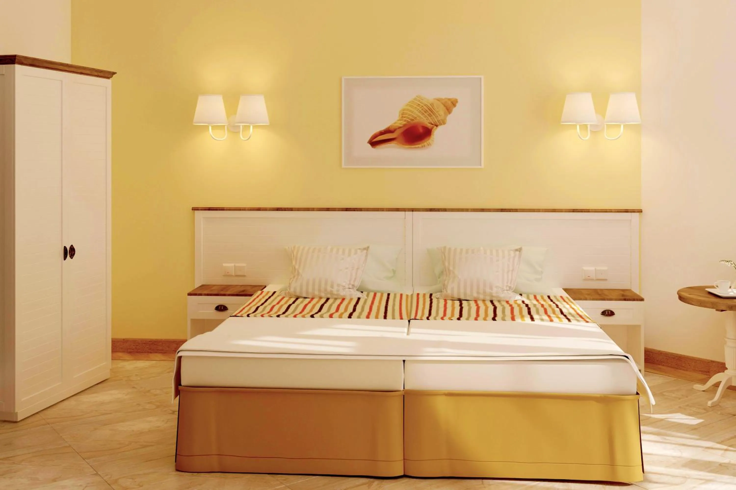 Floor plan, Bed in Hotel Evridika